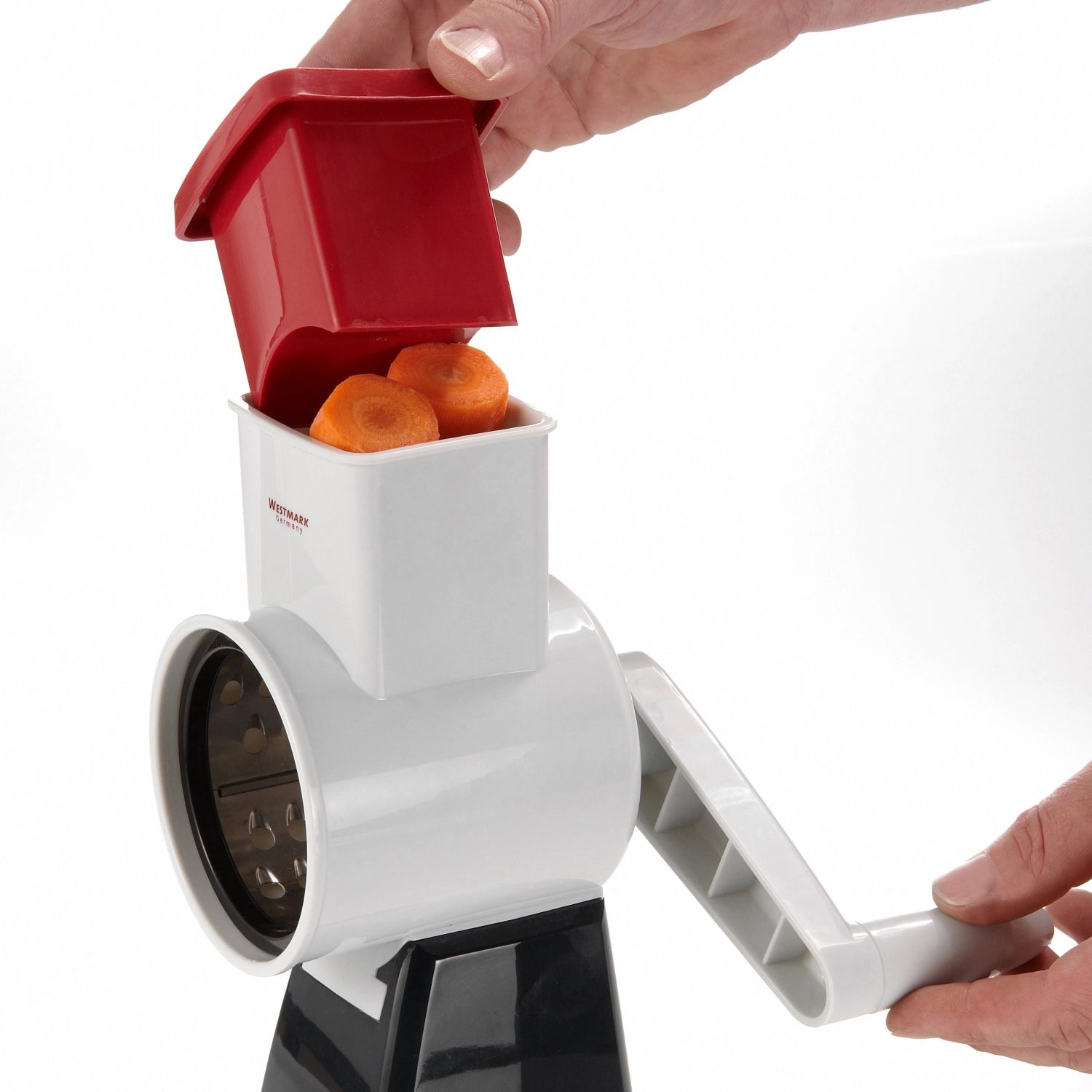 Reibmaschine mit 4 Trommeln, 20x11x27.5cm