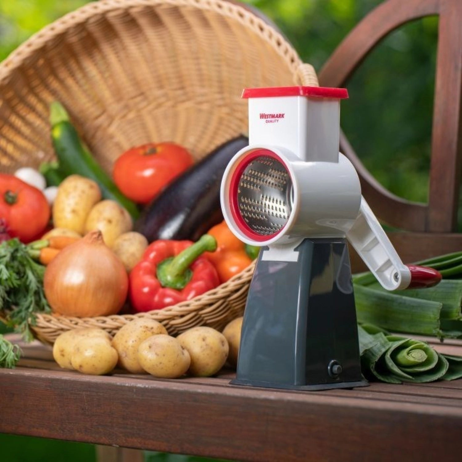 Reibmaschine mit 4 Trommeln, 20x11x27.5cm