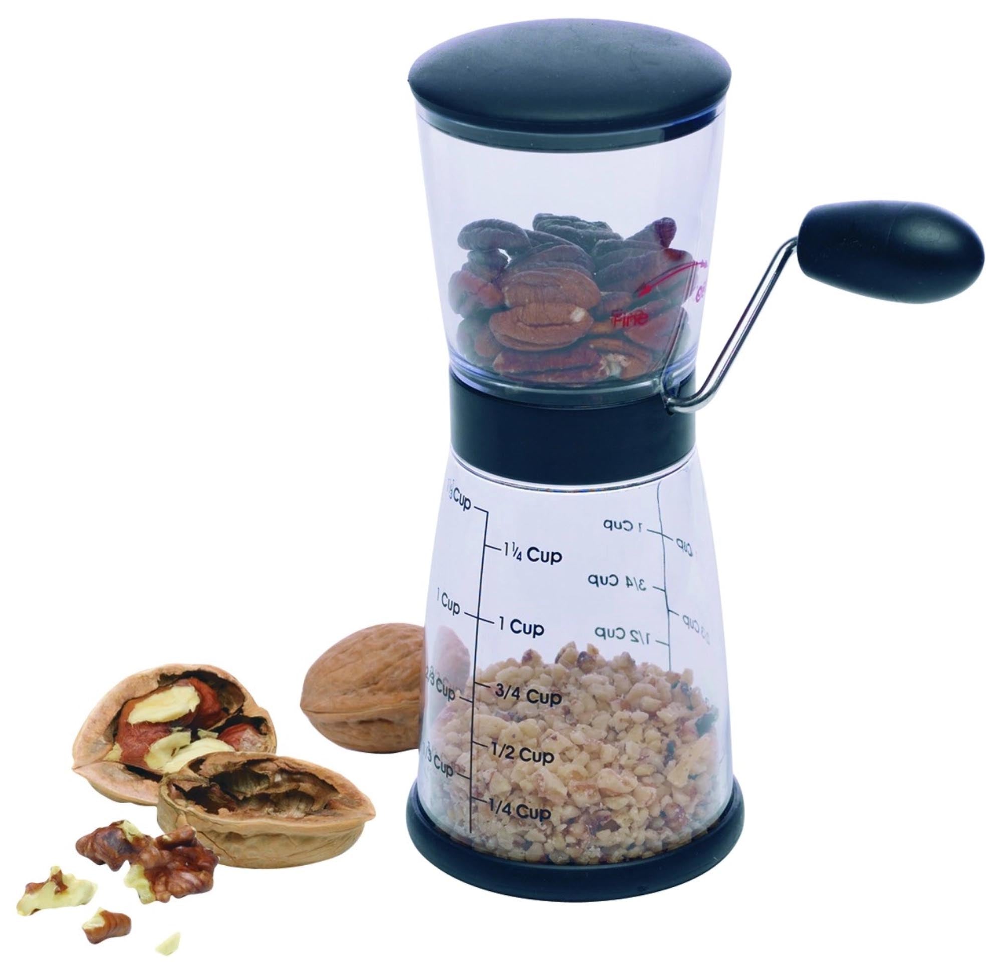 Entdecken Sie die Westmark Nussmühle (8,5x14x20 cm) – ideal zum Mahlen von Nüssen, Samen und Gewürzen. Hochwertiger Edelstahl, hygienisch und leicht zu reinigen!