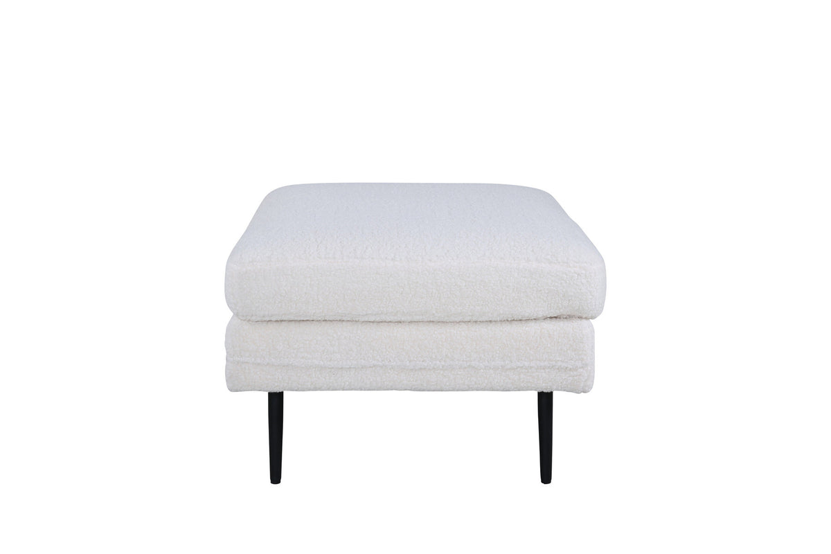 Boom Ottoman / Pouf in Weiss präsentiert im Onlineshop von KAQTU Design AG. Ottoman ist von Venture Home