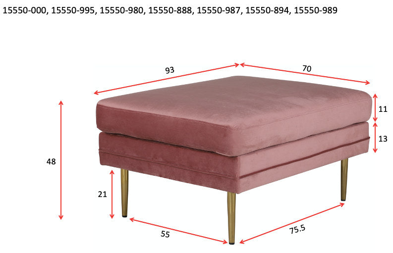 Boom Ottoman / Pouf in Weiss präsentiert im Onlineshop von KAQTU Design AG. Ottoman ist von Venture Home