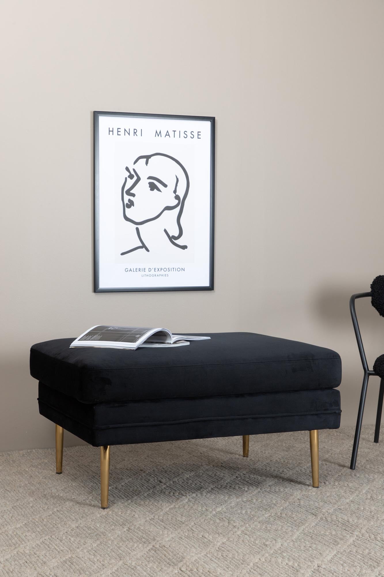 Boom Ottoman / Pouf in Schwarz präsentiert im Onlineshop von KAQTU Design AG. Ottoman ist von Venture Home