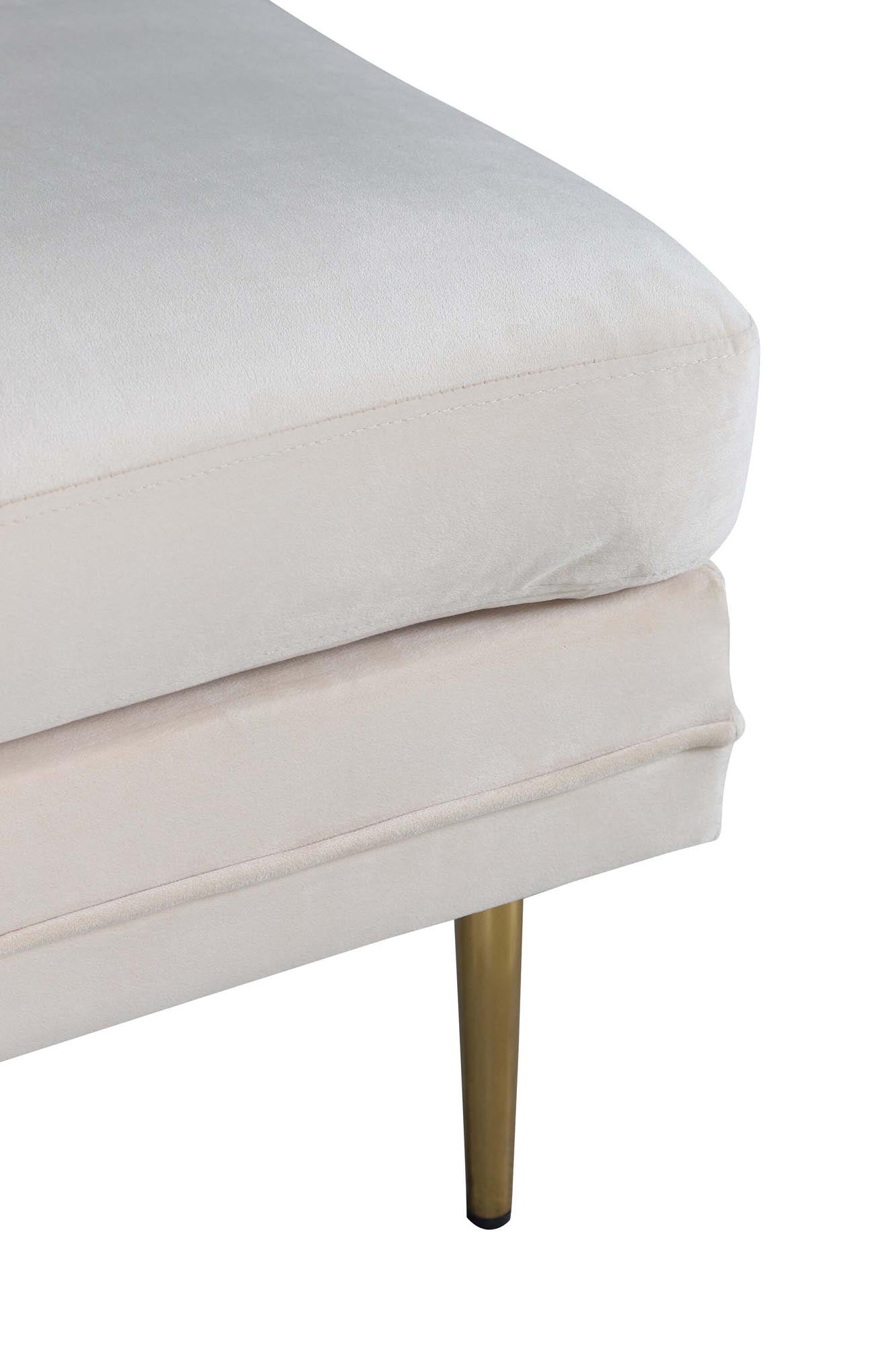 Boom Ottoman / Pouf in Weiss präsentiert im Onlineshop von KAQTU Design AG. Ottoman ist von Venture Home