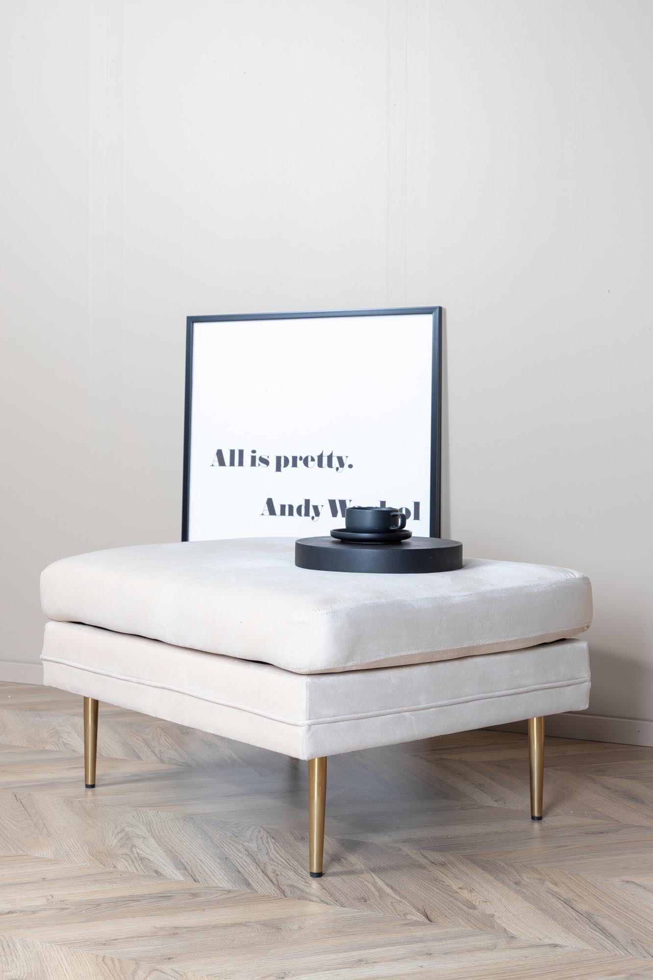 Boom Ottoman / Pouf in Weiss präsentiert im Onlineshop von KAQTU Design AG. Ottoman ist von Venture Home