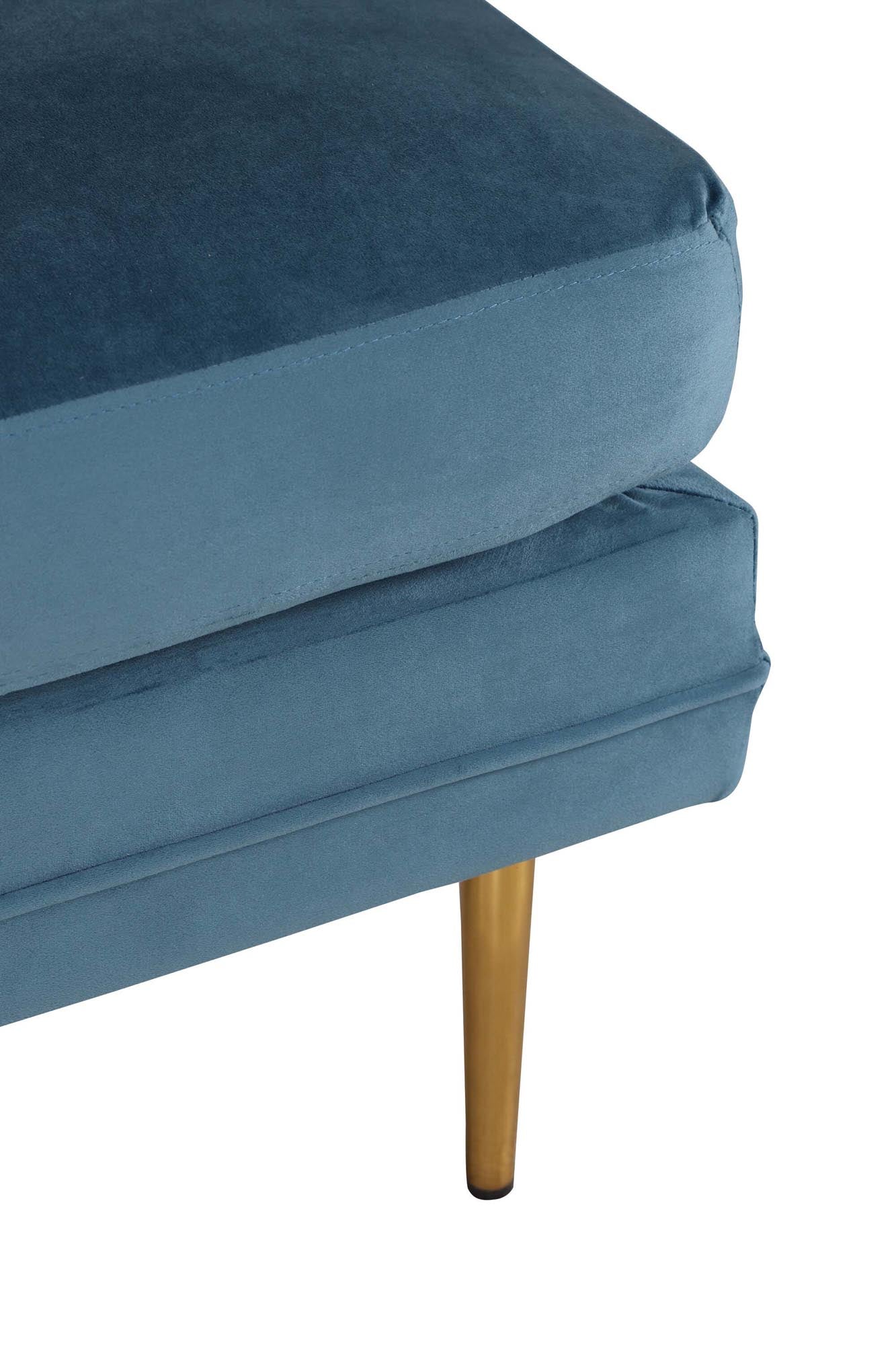 Boom Ottoman / Pouf in Blau präsentiert im Onlineshop von KAQTU Design AG. Ottoman ist von Venture Home