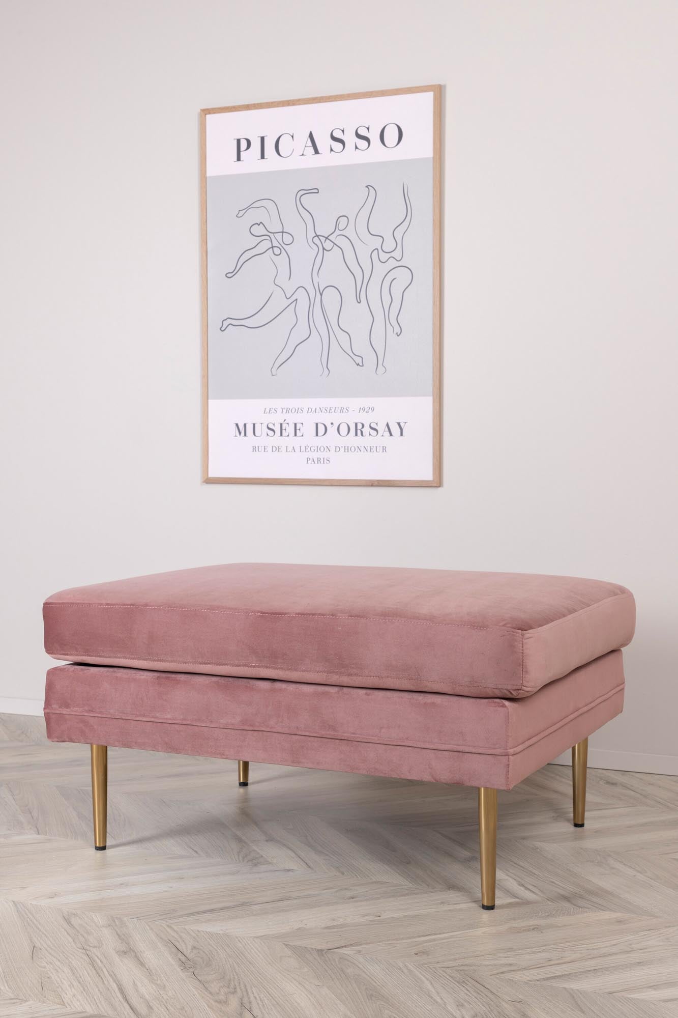 Boom Ottoman / Pouf in Rosa präsentiert im Onlineshop von KAQTU Design AG. Ottoman ist von Venture Home