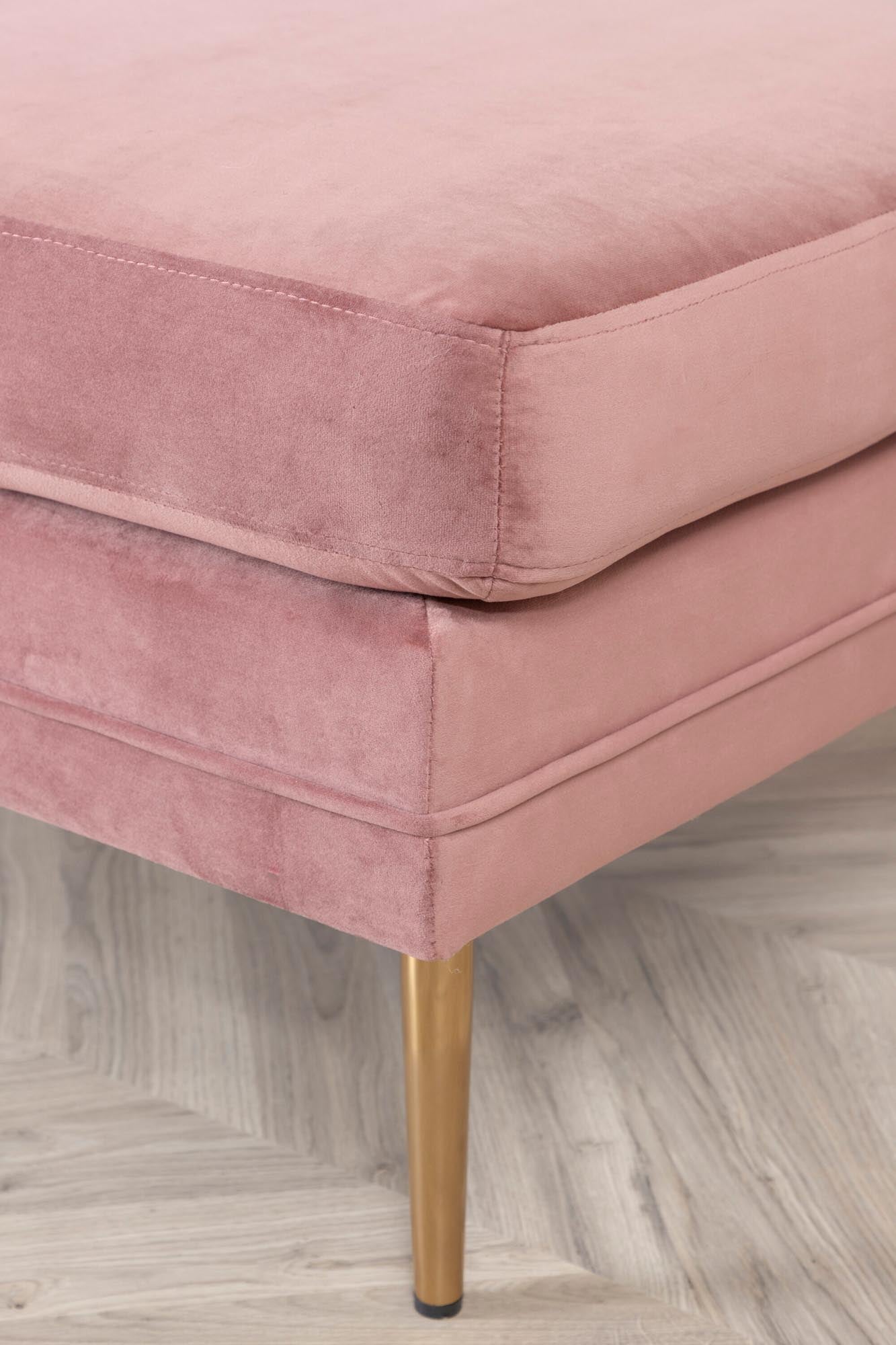 Boom Ottoman / Pouf in Rosa präsentiert im Onlineshop von KAQTU Design AG. Ottoman ist von Venture Home