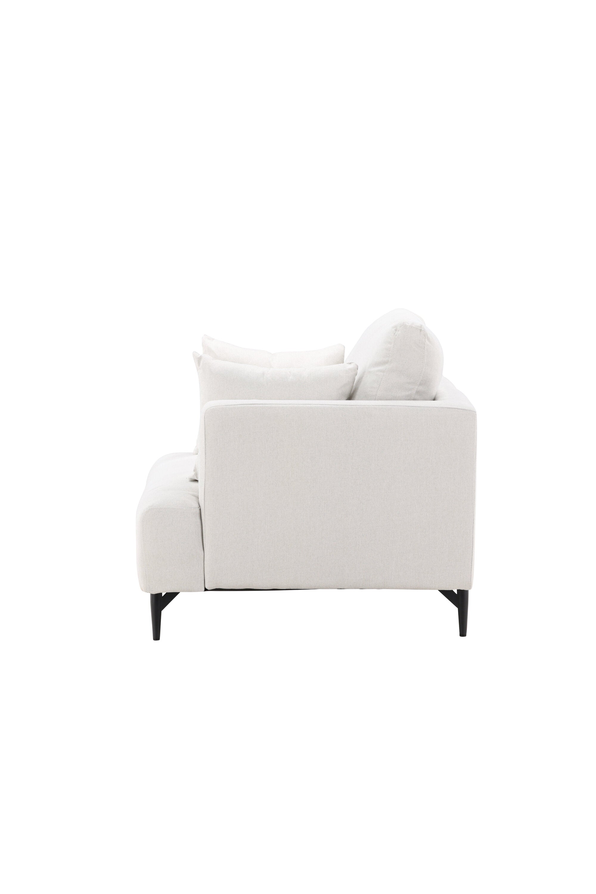 Sofia Sessel in Beige/Schwarz präsentiert im Onlineshop von KAQTU Design AG. Sessel mit Armlehnen ist von Venture Home