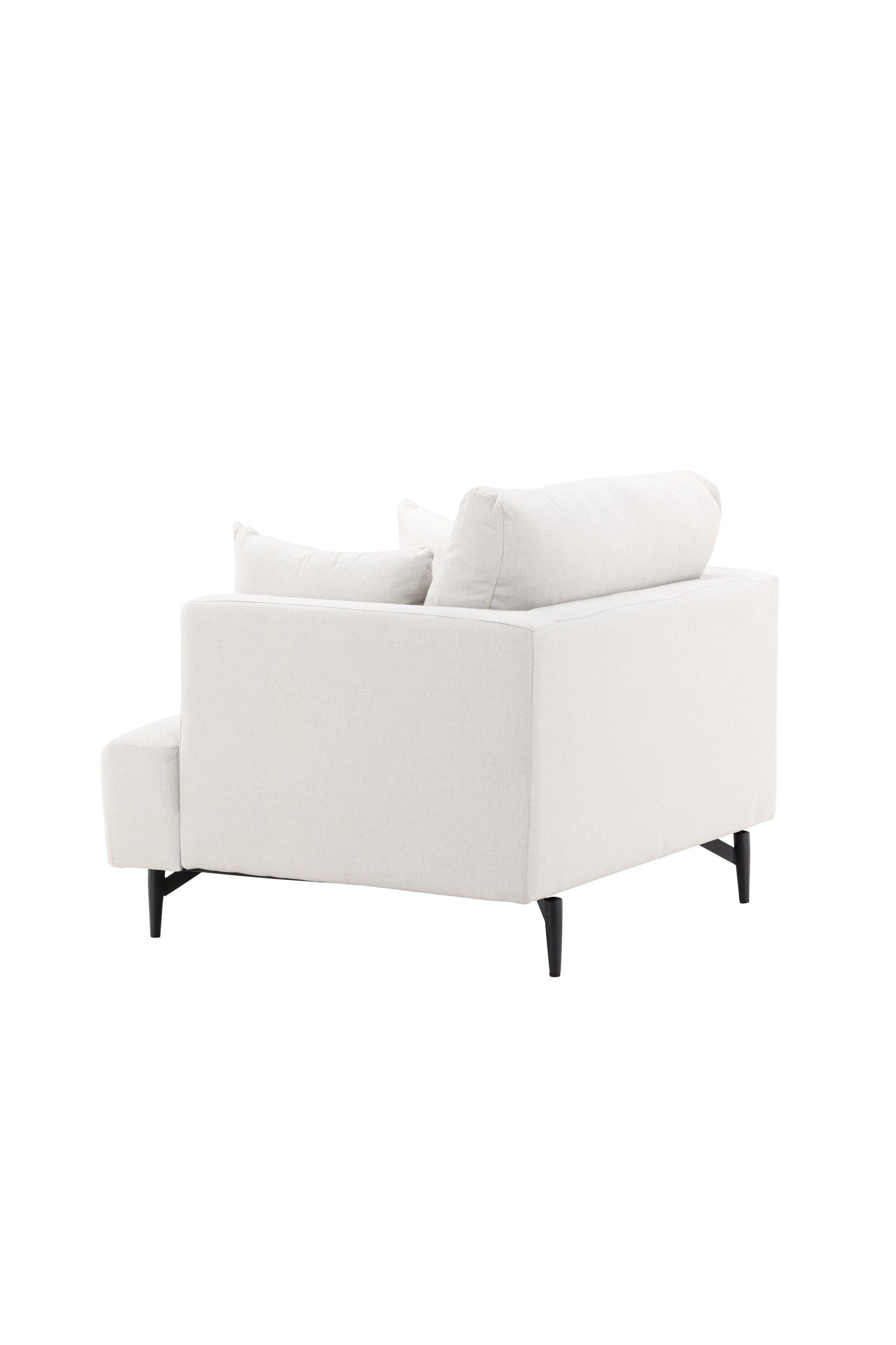 Sofia Sessel in Beige/Schwarz präsentiert im Onlineshop von KAQTU Design AG. Sessel mit Armlehnen ist von Venture Home
