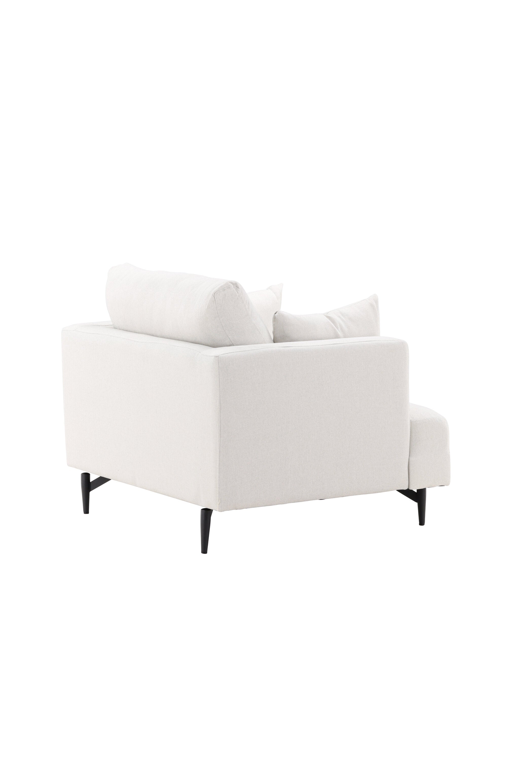 Sofia Sessel in Beige/Schwarz präsentiert im Onlineshop von KAQTU Design AG. Sessel mit Armlehnen ist von Venture Home