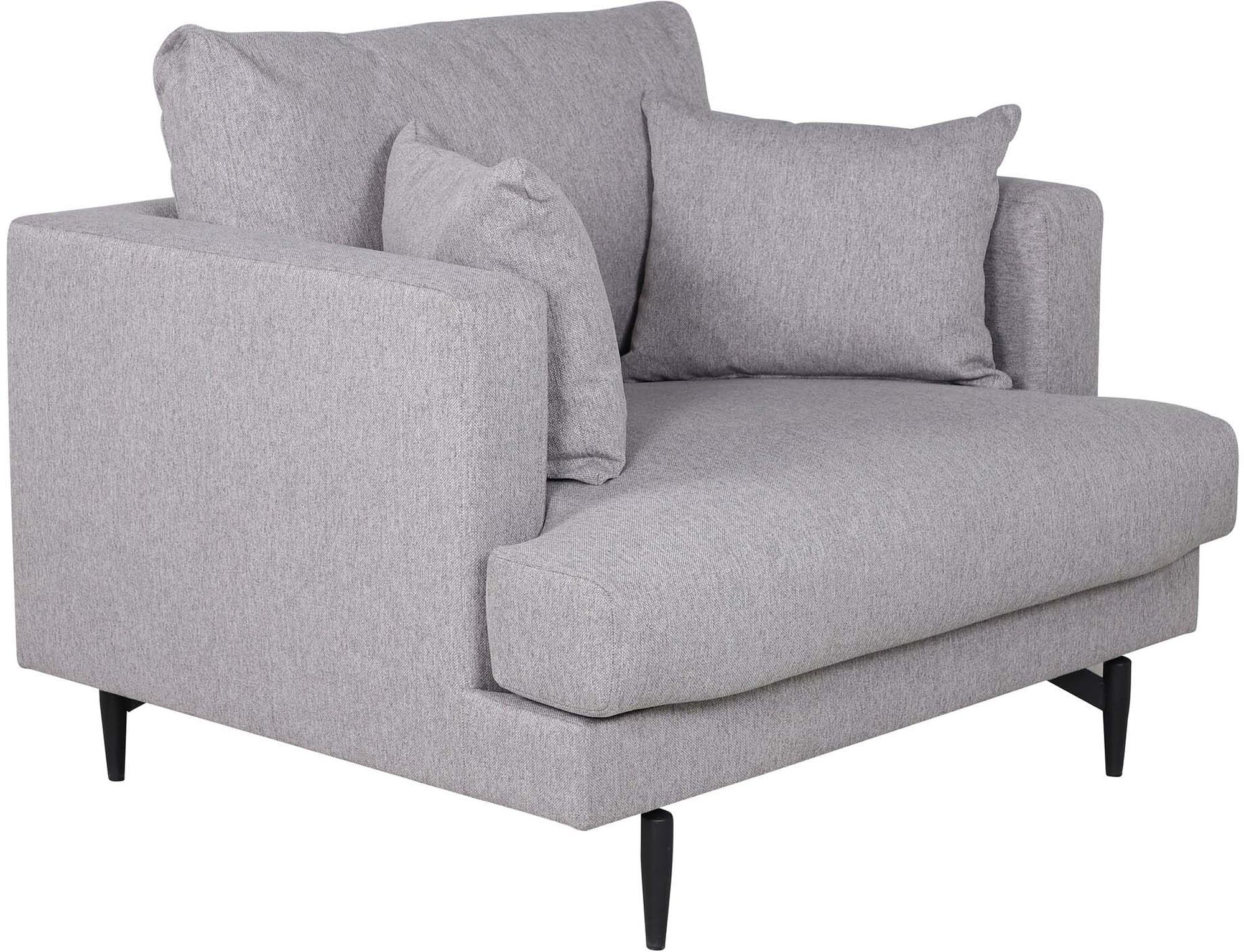Sofia Sessel in Grau präsentiert im Onlineshop von KAQTU Design AG. Sessel mit Armlehnen ist von Venture Home