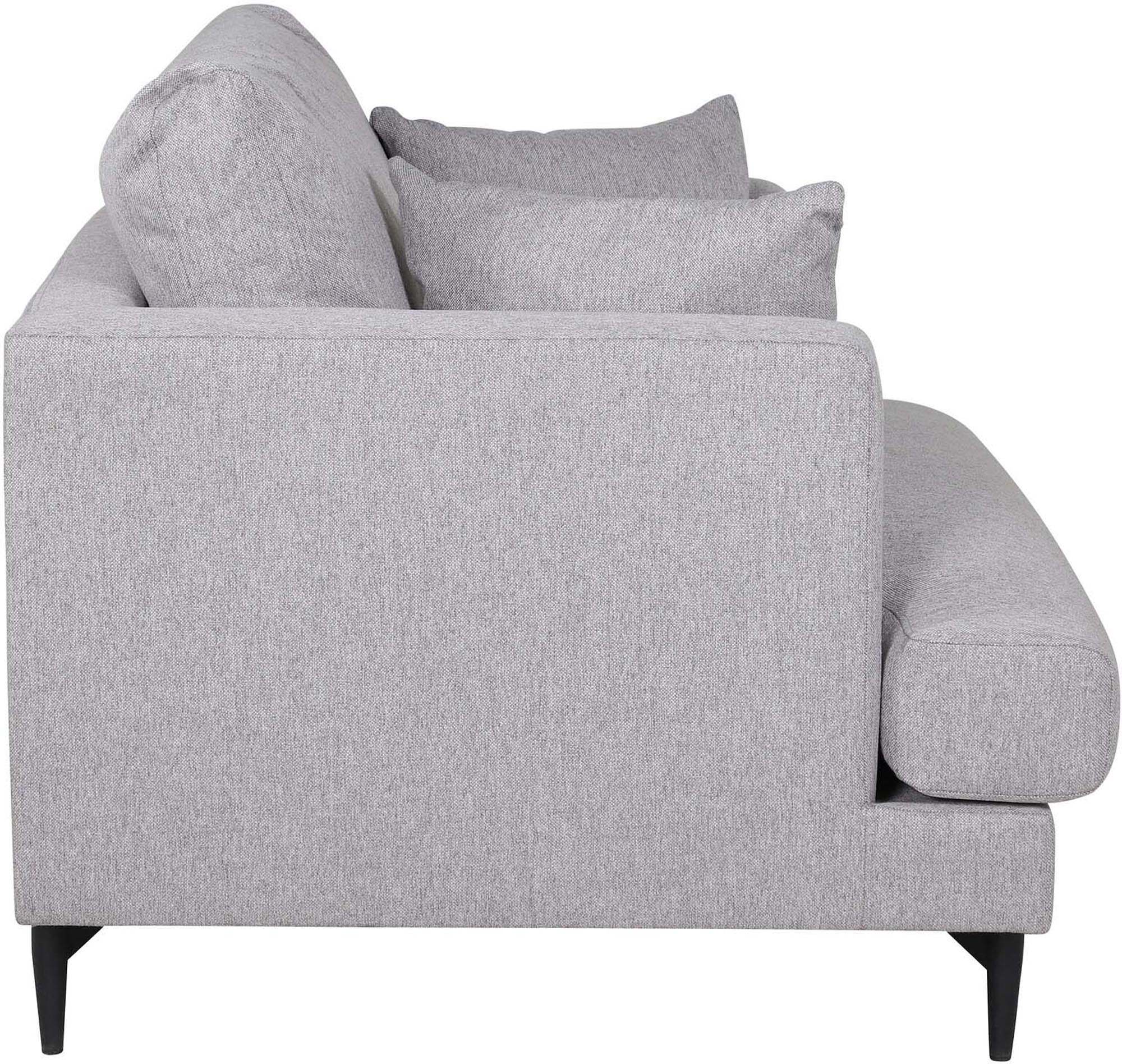 Sofia Sessel in Grau präsentiert im Onlineshop von KAQTU Design AG. Sessel mit Armlehnen ist von Venture Home