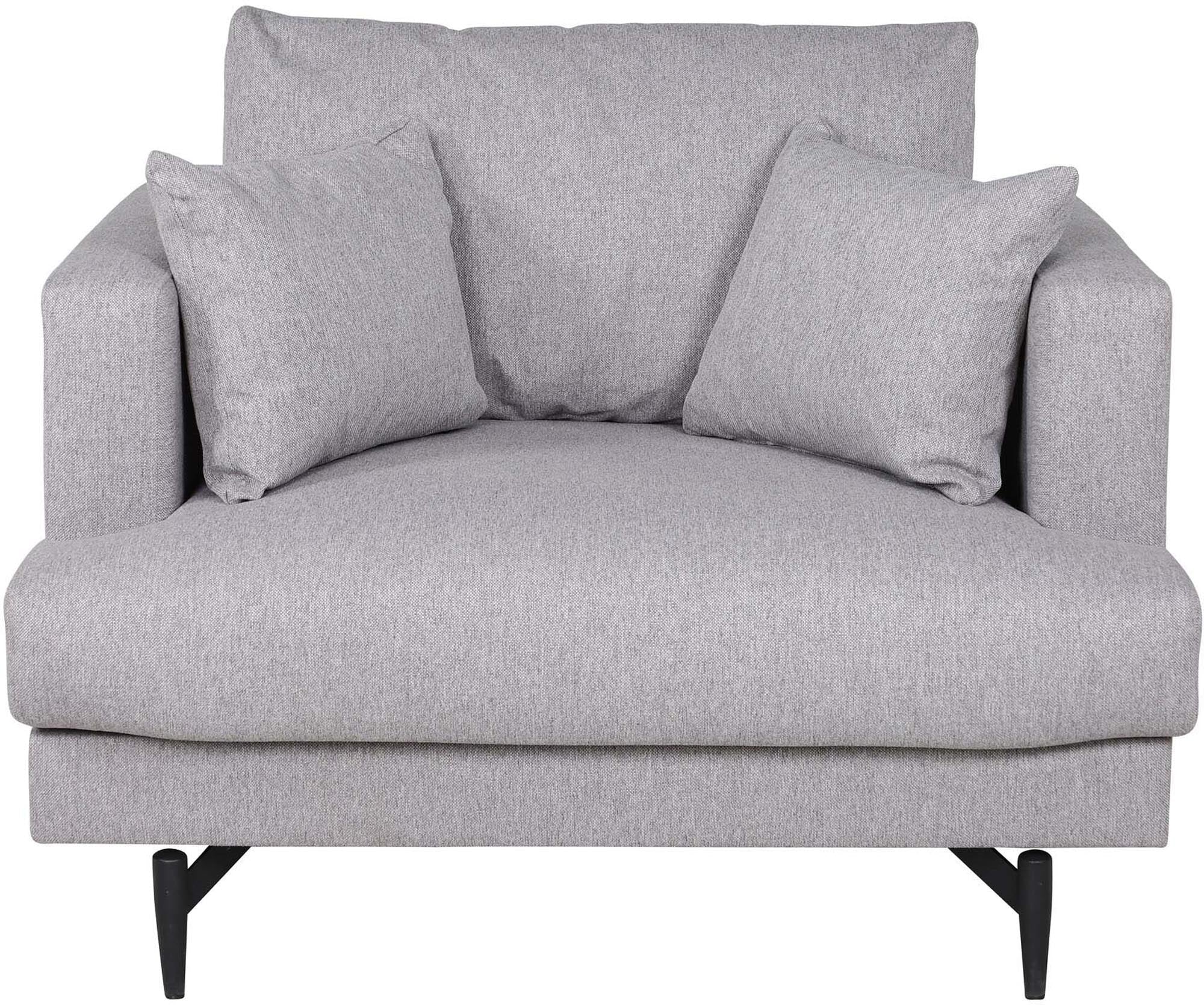 Sofia Sessel in Grau präsentiert im Onlineshop von KAQTU Design AG. Sessel mit Armlehnen ist von Venture Home