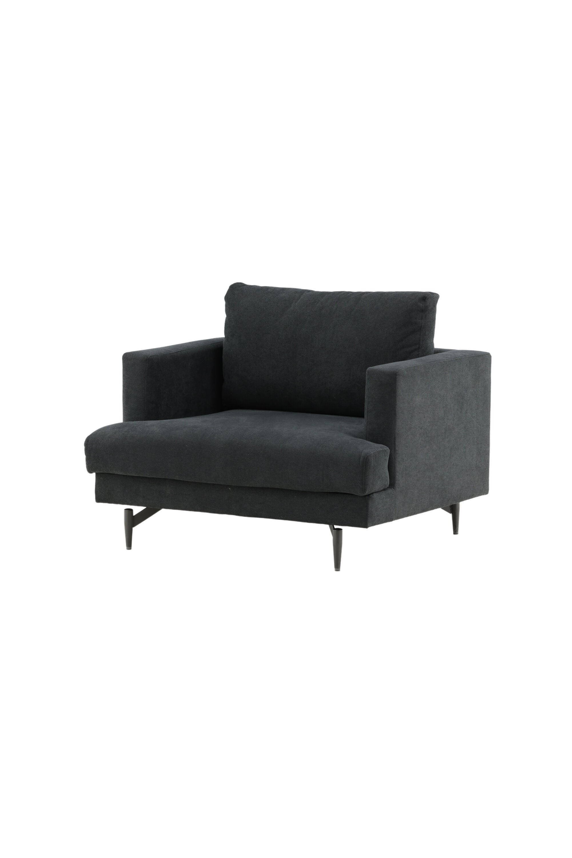 Sofia Sessel in Schwarz präsentiert im Onlineshop von KAQTU Design AG. Sessel mit Armlehnen ist von Venture Home