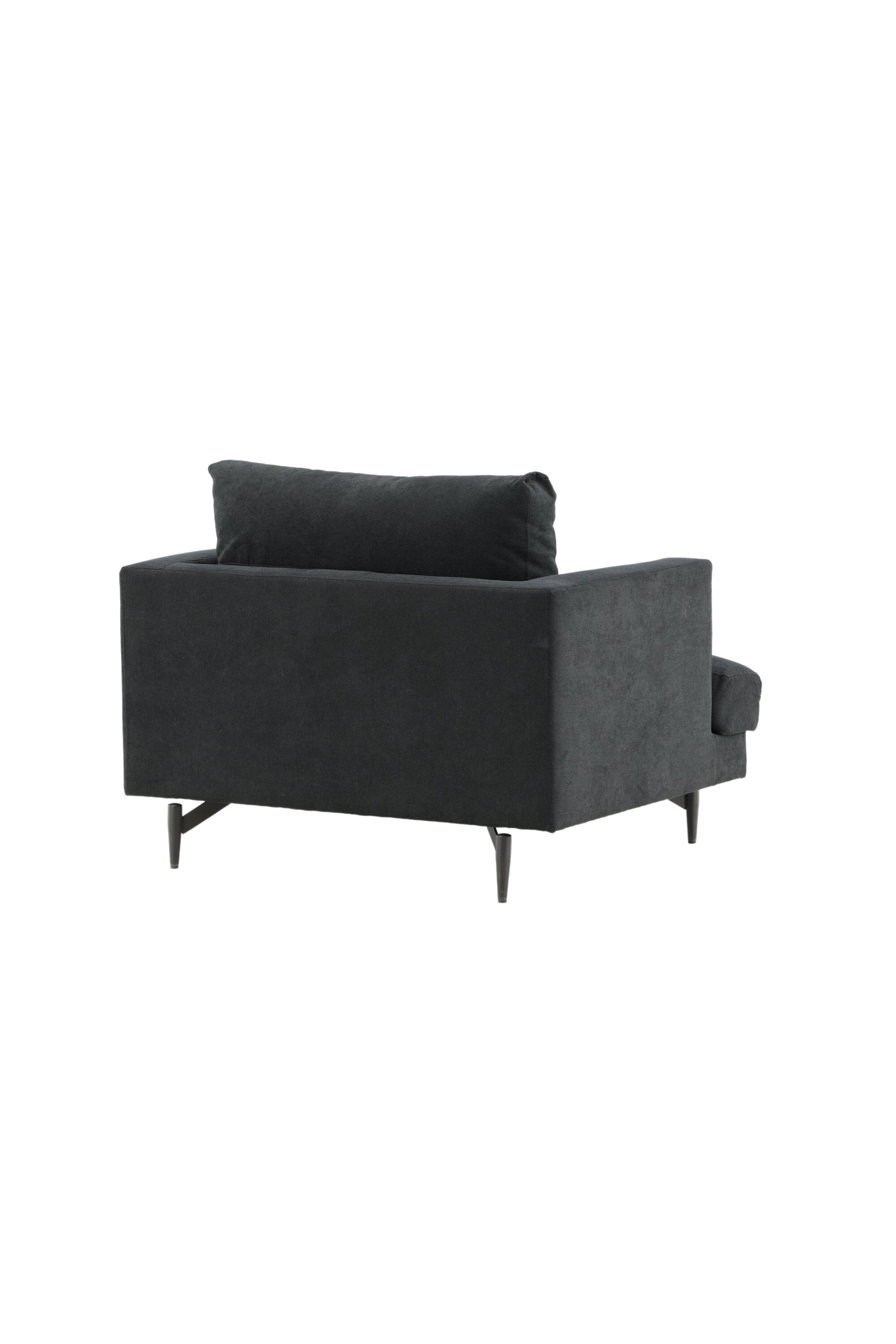 Sofia Sessel in Schwarz präsentiert im Onlineshop von KAQTU Design AG. Sessel mit Armlehnen ist von Venture Home