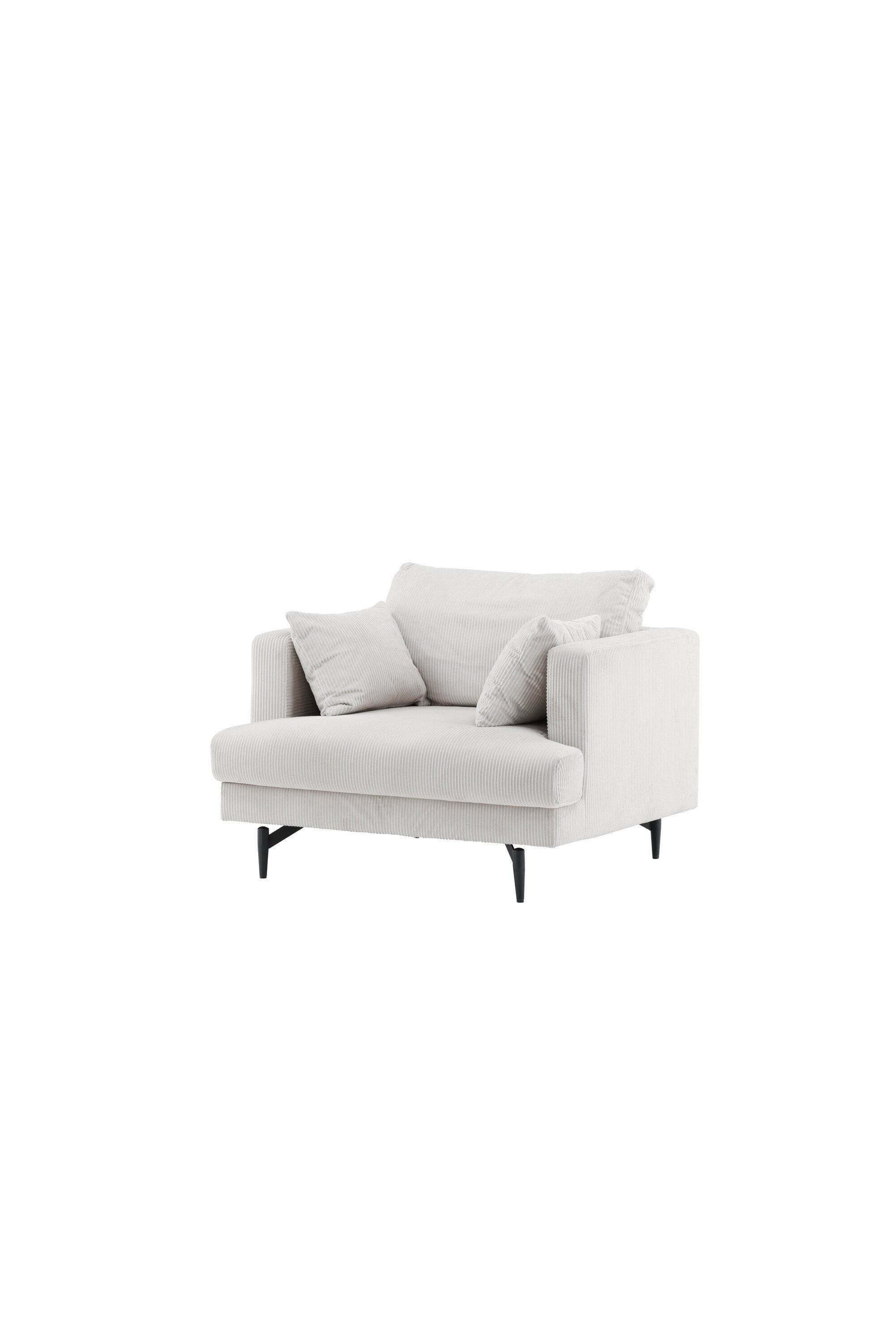 Sofia Sessel in Beige präsentiert im Onlineshop von KAQTU Design AG. Sessel mit Armlehnen ist von Venture Home