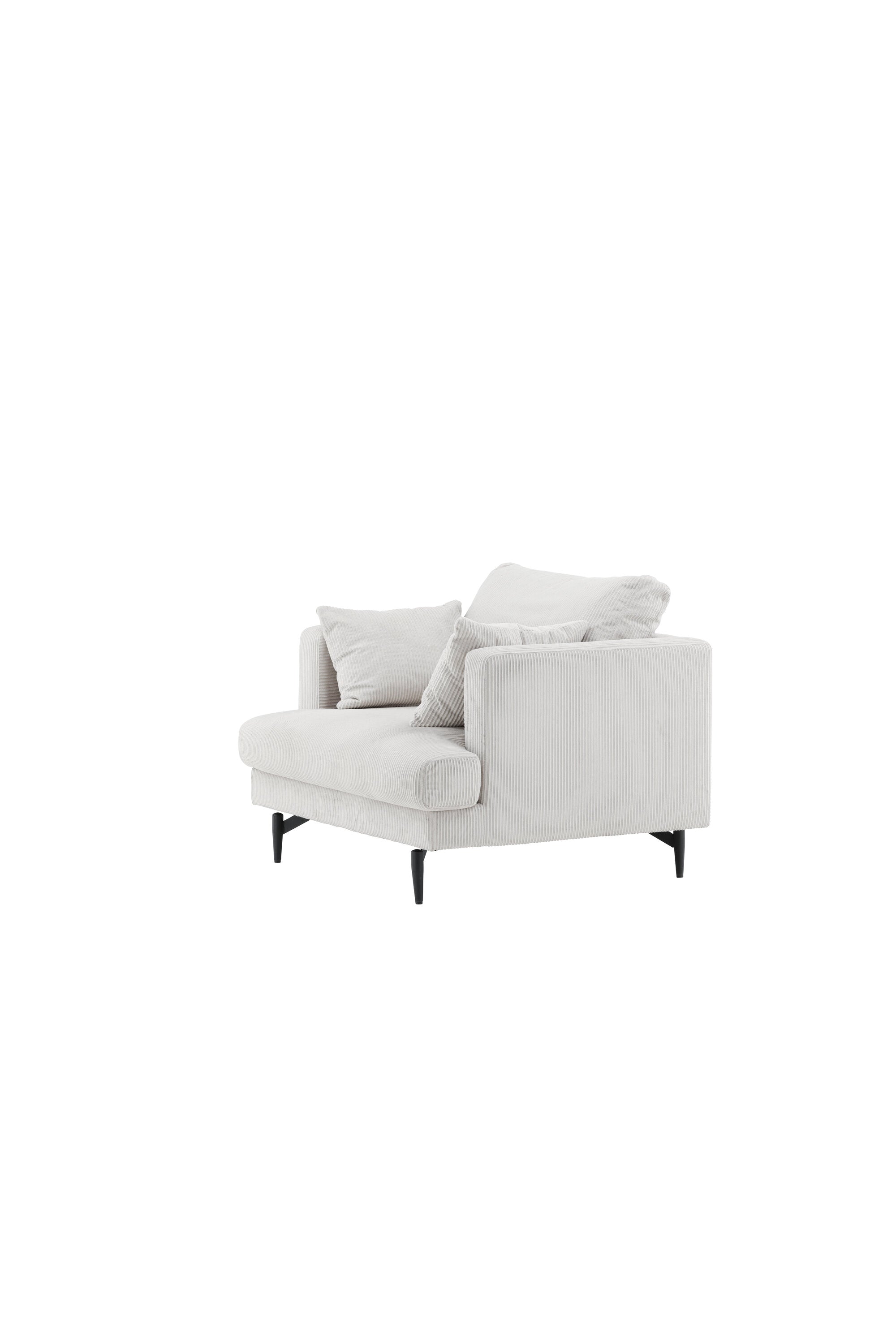 Sofia Sessel in Beige präsentiert im Onlineshop von KAQTU Design AG. Sessel mit Armlehnen ist von Venture Home