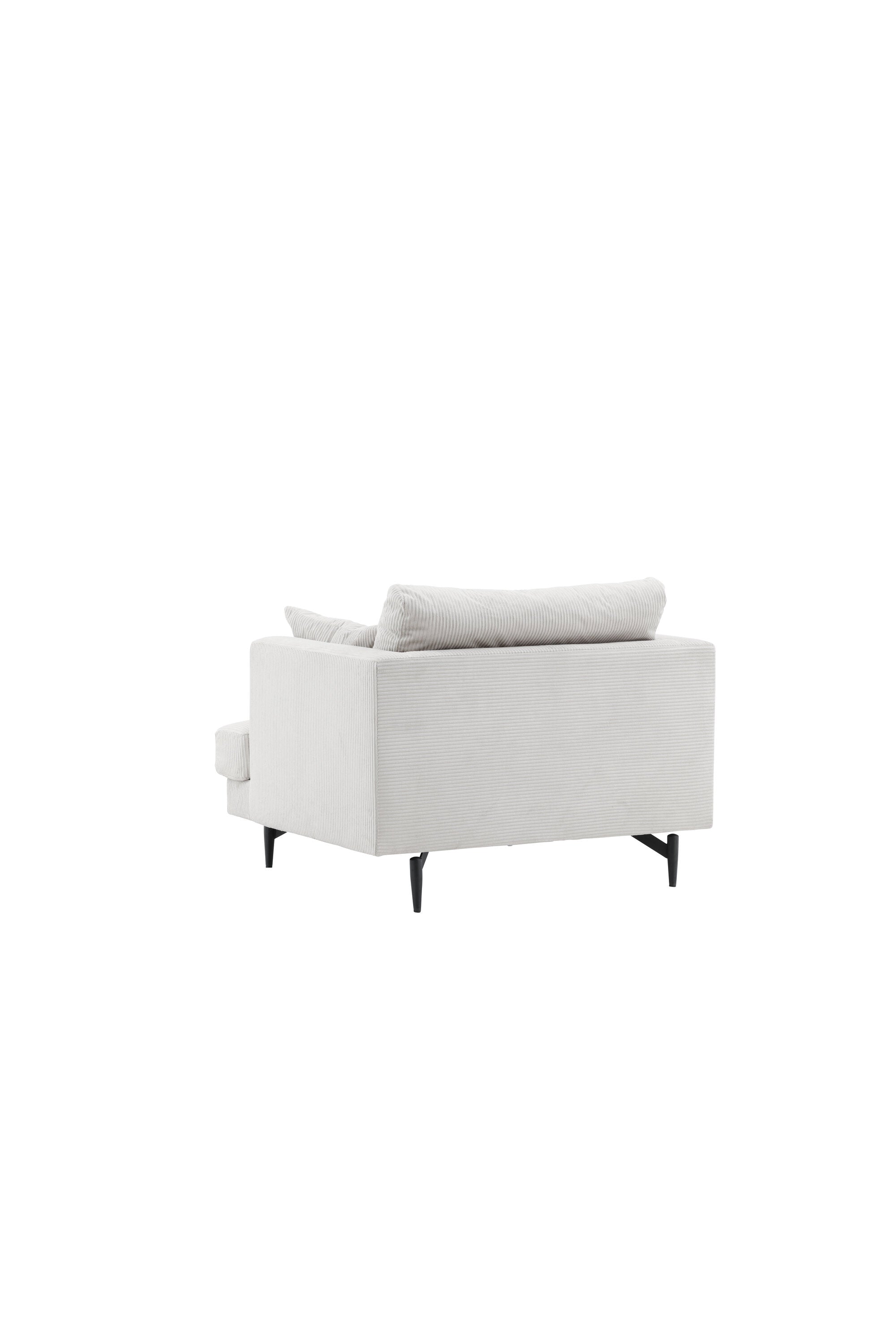 Sofia Sessel in Beige präsentiert im Onlineshop von KAQTU Design AG. Sessel mit Armlehnen ist von Venture Home