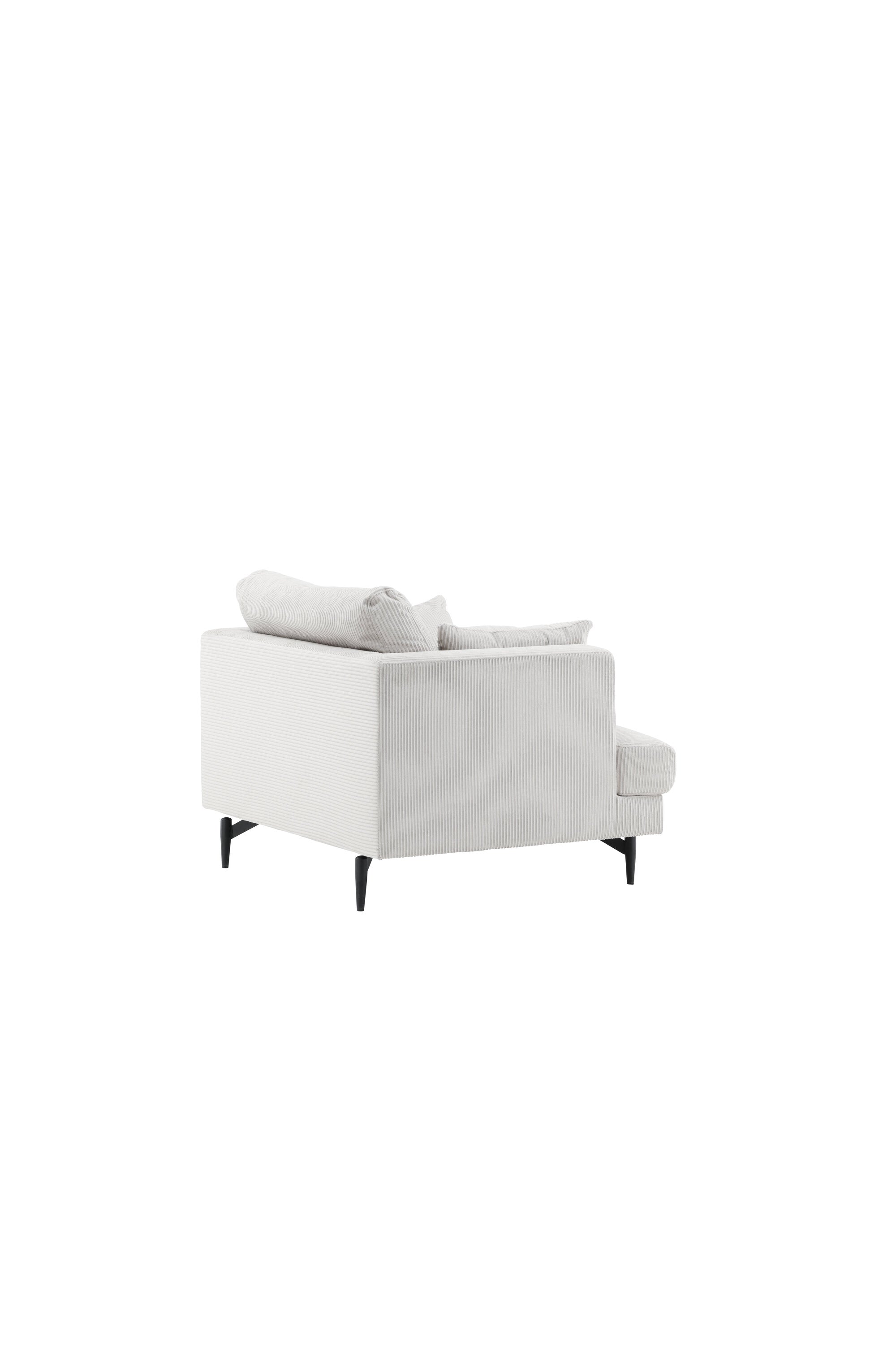 Sofia Sessel in Beige präsentiert im Onlineshop von KAQTU Design AG. Sessel mit Armlehnen ist von Venture Home