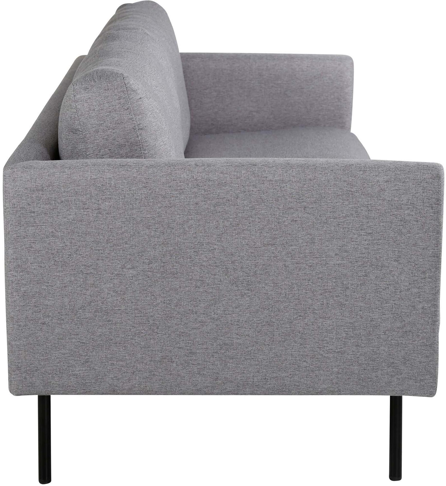 Luxuriöses Zoom 2er Sofa von Venture Home: Stilvolles Design in schwarzem Samt für Komfort und Eleganz in jedem Wohnraum.