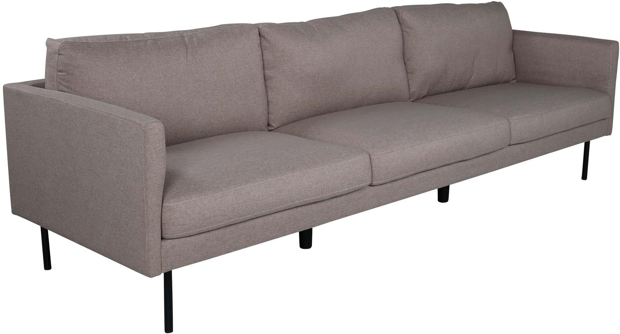 Zoom 3er Sofa in Braun präsentiert im Onlineshop von KAQTU Design AG. 3er Sofa ist von Venture Home