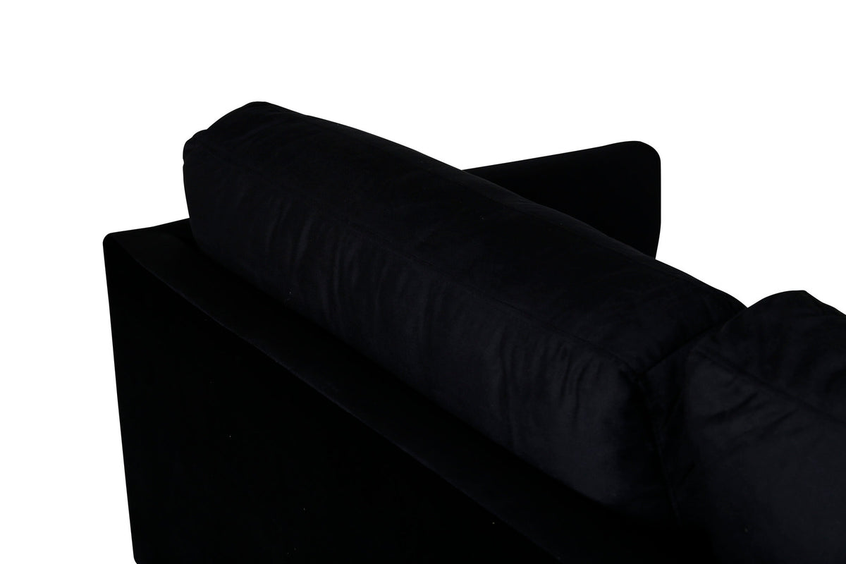 Zoom 3er Sofa in Schwarz präsentiert im Onlineshop von KAQTU Design AG. 3er Sofa ist von Venture Home