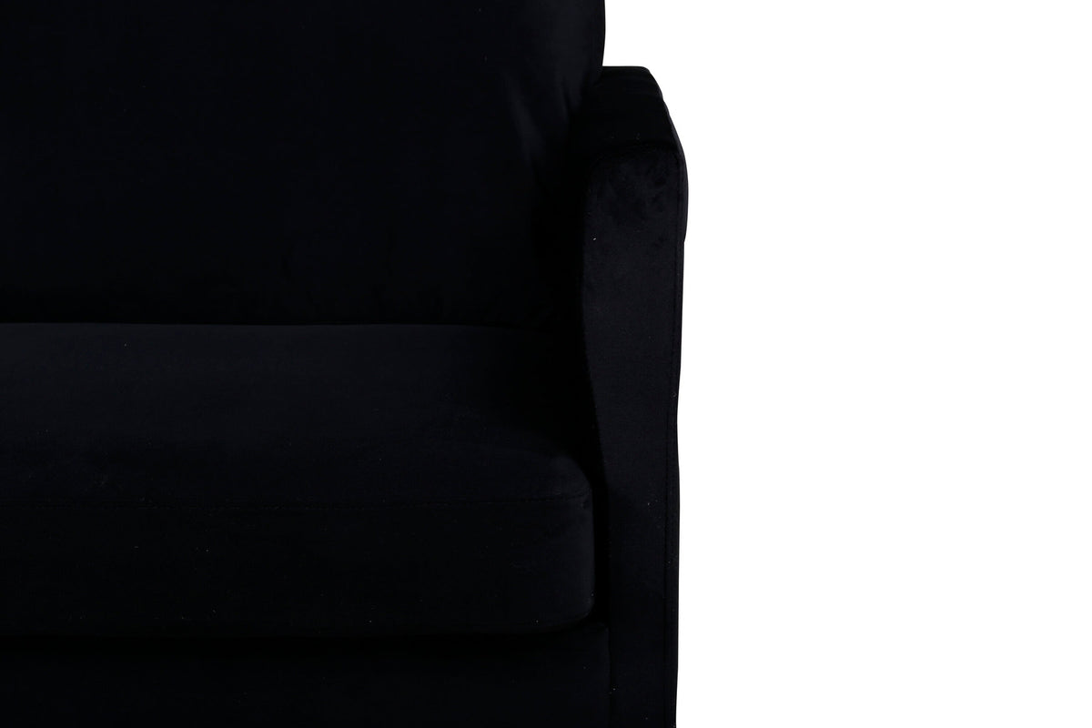 Zoom 3er Sofa in Schwarz präsentiert im Onlineshop von KAQTU Design AG. 3er Sofa ist von Venture Home