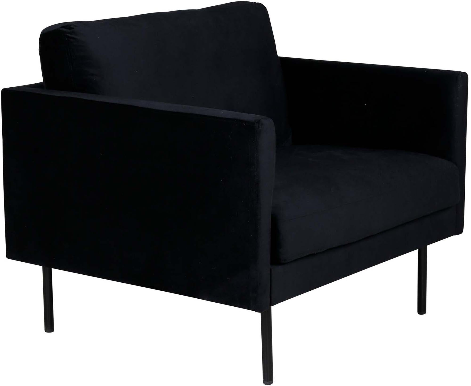Zoom Sessel in Schwarz präsentiert im Onlineshop von KAQTU Design AG. Sessel mit Armlehnen ist von Venture Home