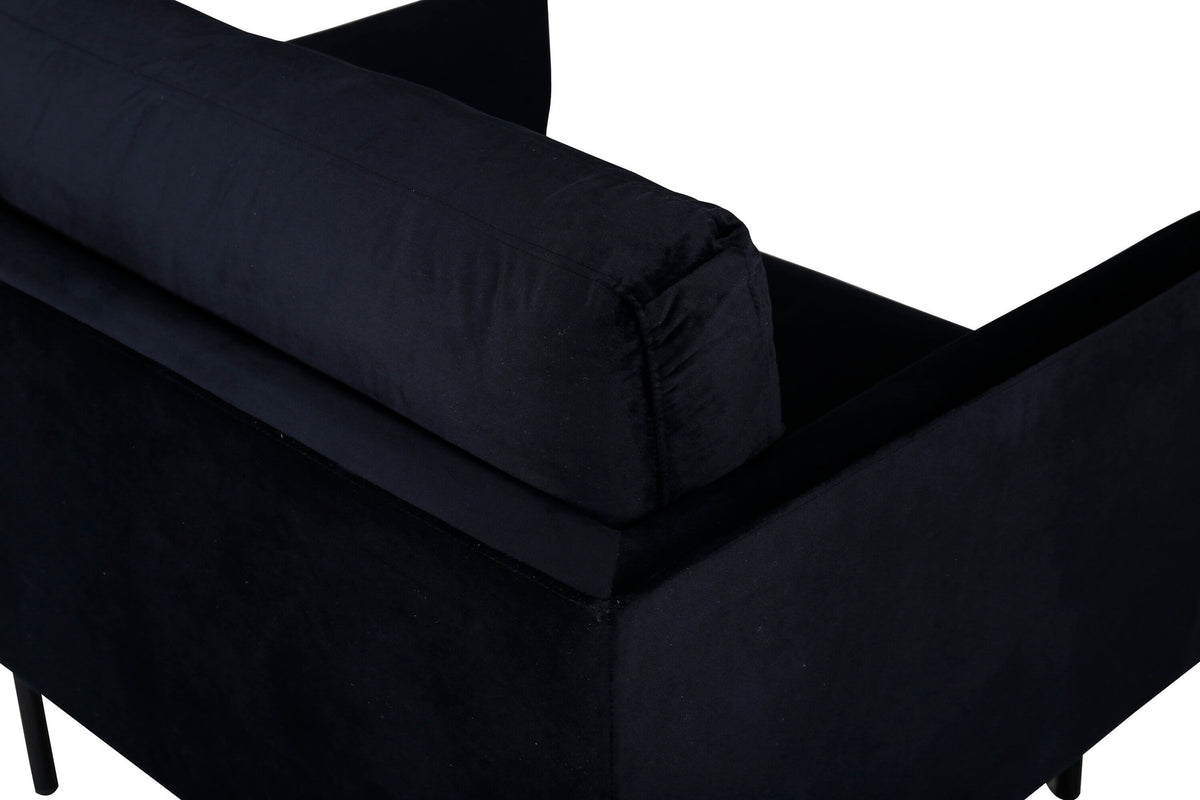 Zoom Sessel in Schwarz präsentiert im Onlineshop von KAQTU Design AG. Sessel mit Armlehnen ist von Venture Home