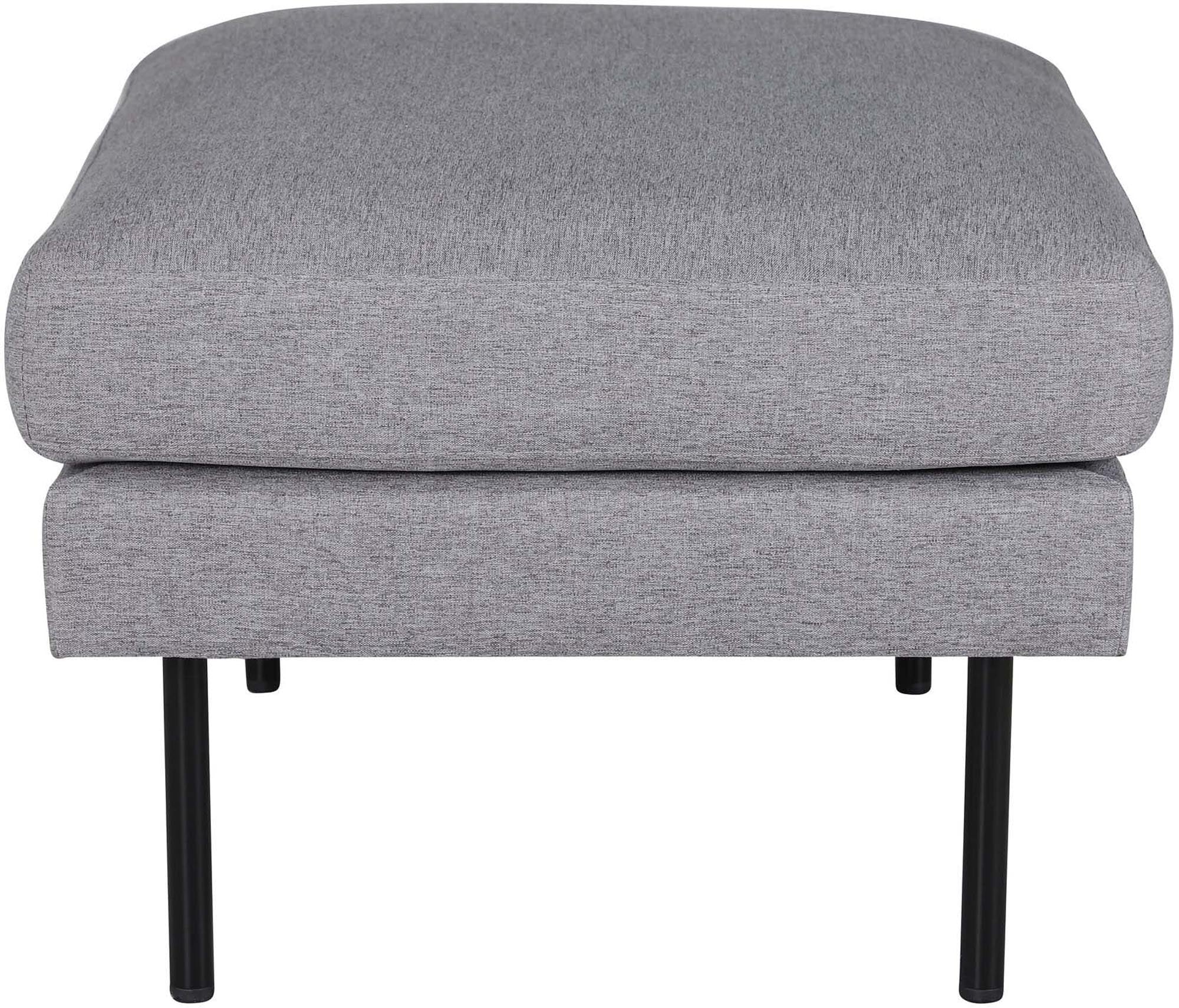Entdecken Sie den eleganten Zoom Ottoman von Venture Home: Hochwertiger Samt, modernes Design und vielseitig einsetzbar als Sitzgelegenheit oder stilvolles Accessoire.