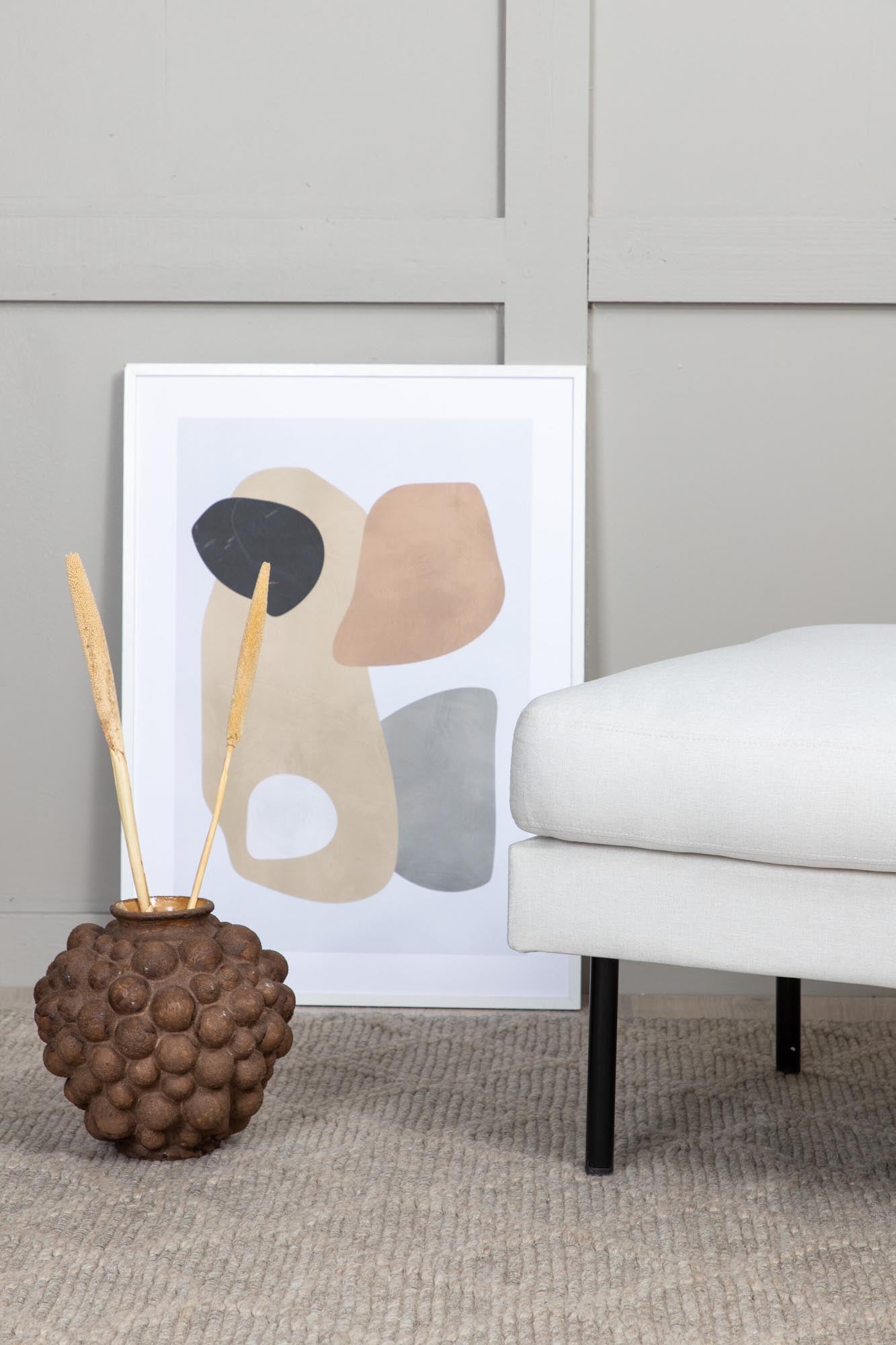 Zoom Ottoman / Pouf in Hell beige präsentiert im Onlineshop von KAQTU Design AG. Ottoman ist von Venture Home