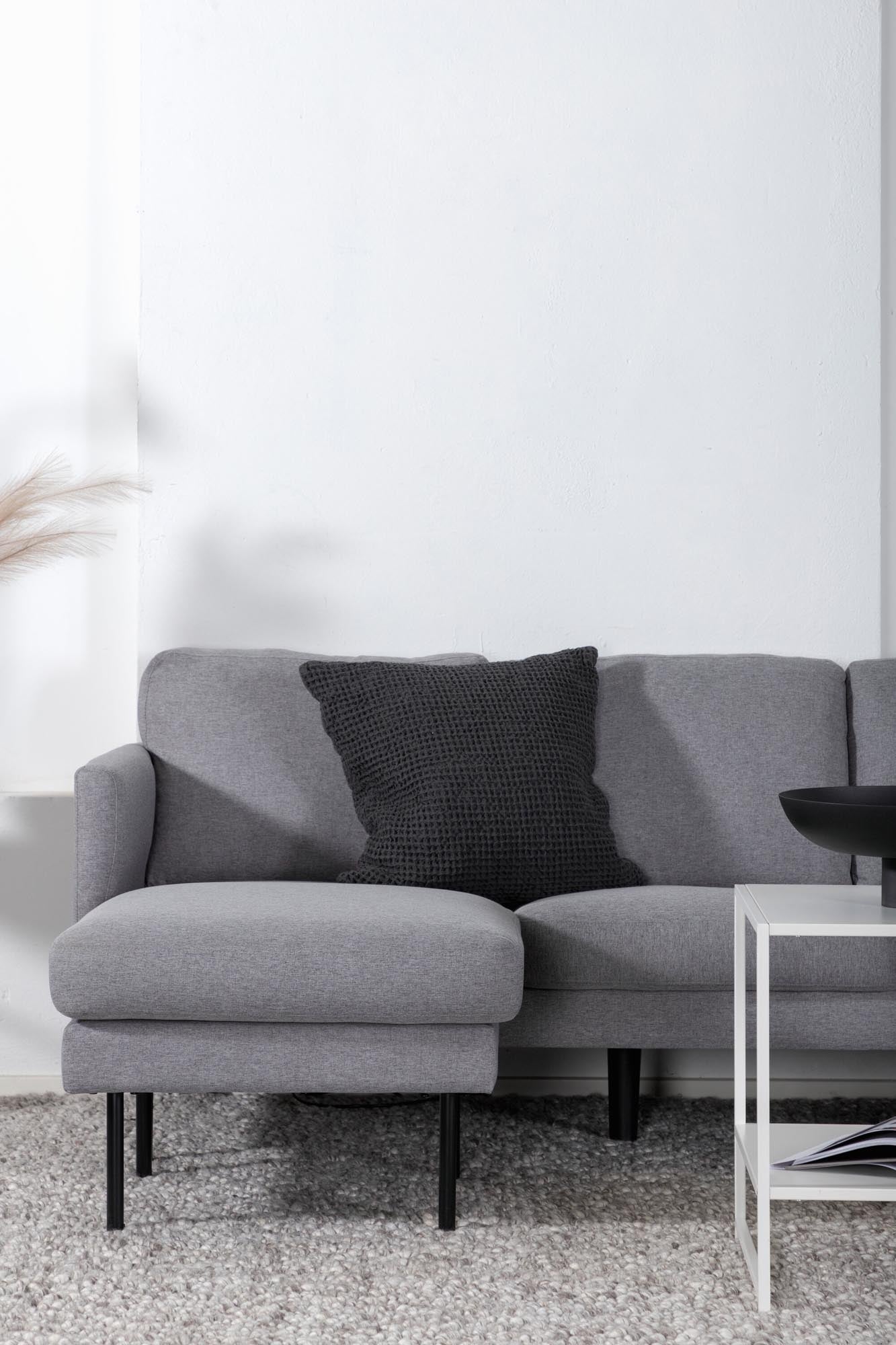 Zoom U-Sofa in Grau präsentiert im Onlineshop von KAQTU Design AG. L-Sofa rechts ist von Venture Home