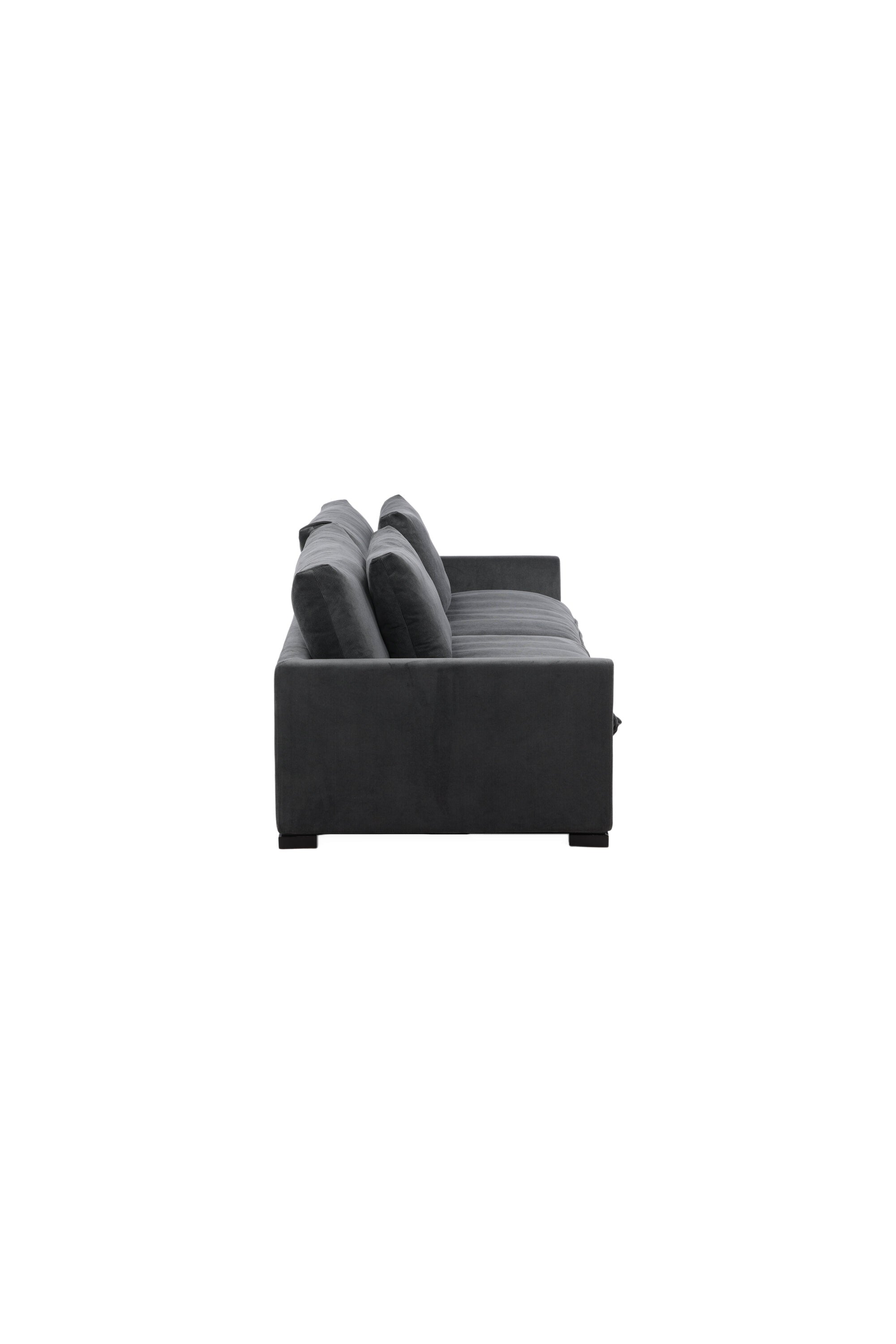 Durham Sofa in Dunkelgrau präsentiert im Onlineshop von KAQTU Design AG. 3er Sofa ist von Venture Home