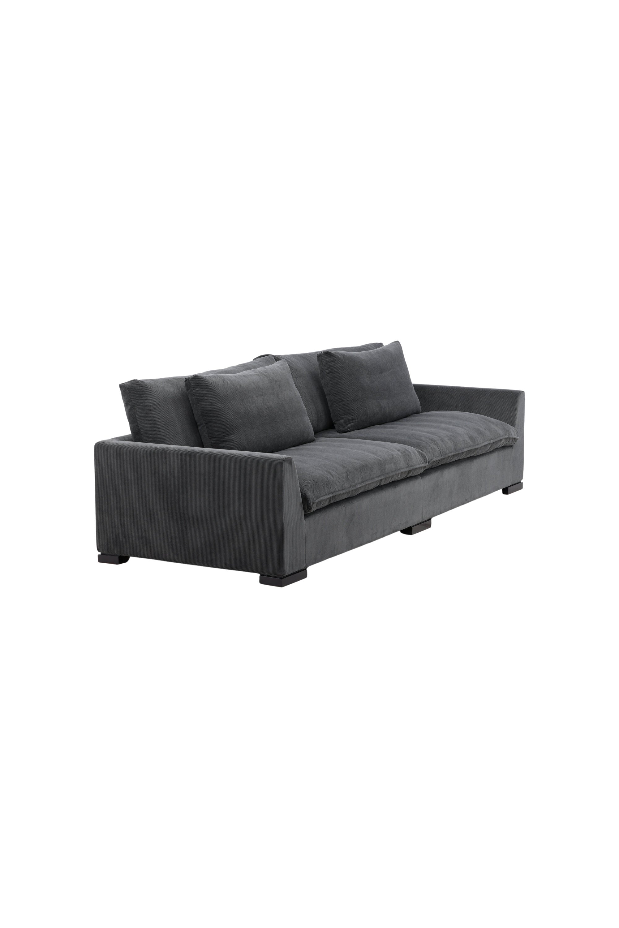 Durham Sofa in Dunkelgrau präsentiert im Onlineshop von KAQTU Design AG. 3er Sofa ist von Venture Home