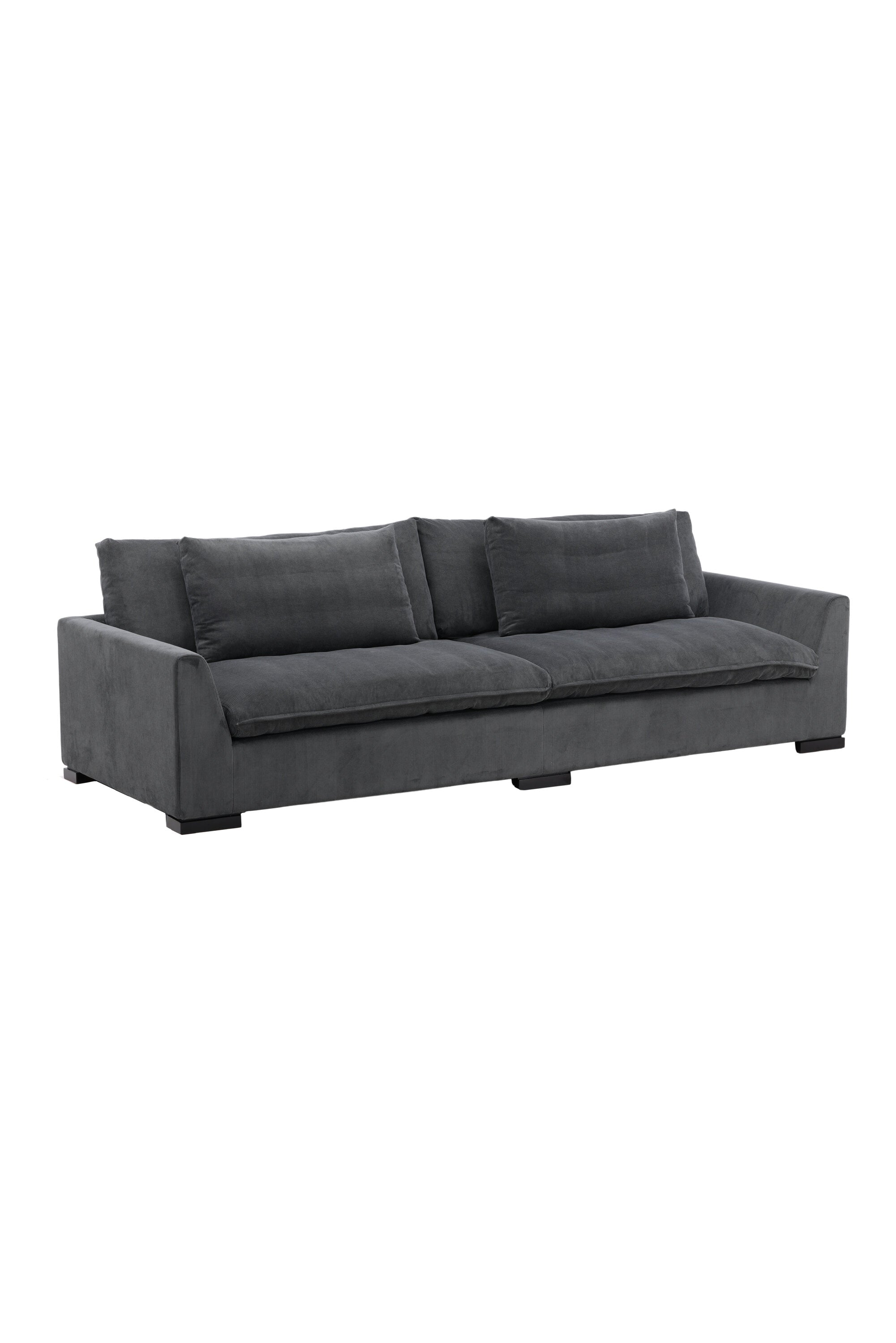Durham Sofa in Dunkelgrau präsentiert im Onlineshop von KAQTU Design AG. 3er Sofa ist von Venture Home