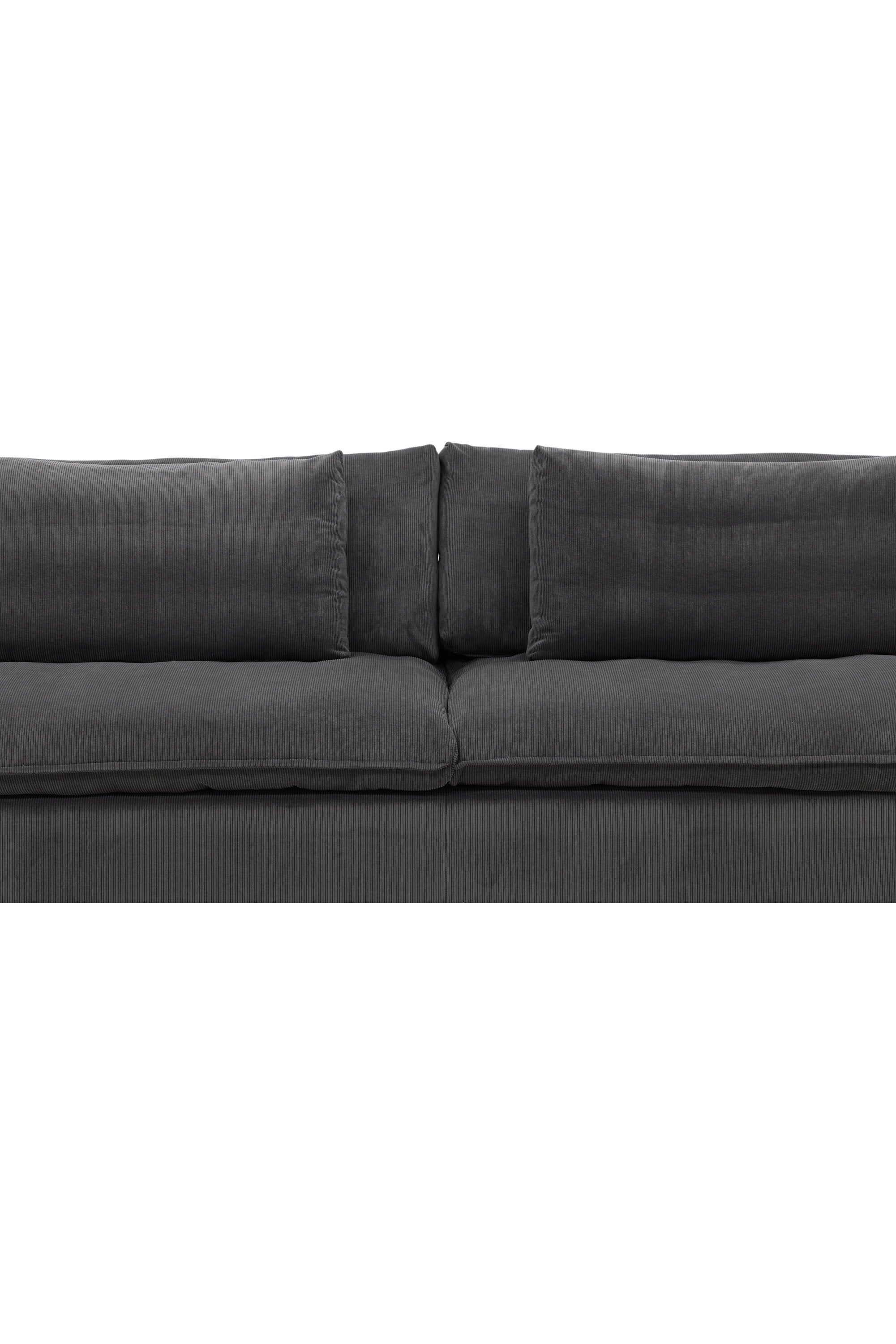 Durham Sofa in Dunkelgrau präsentiert im Onlineshop von KAQTU Design AG. 3er Sofa ist von Venture Home