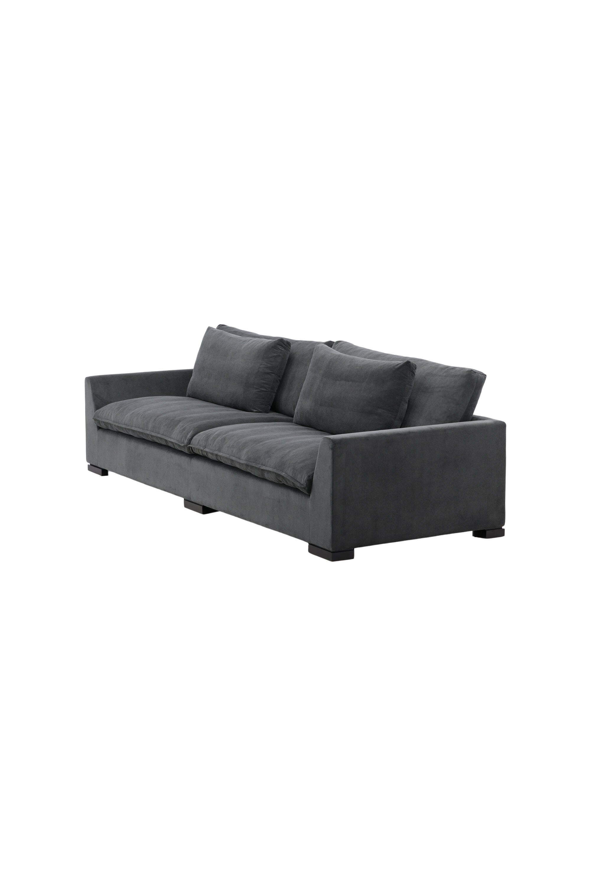 Durham Sofa in Dunkelgrau präsentiert im Onlineshop von KAQTU Design AG. 3er Sofa ist von Venture Home