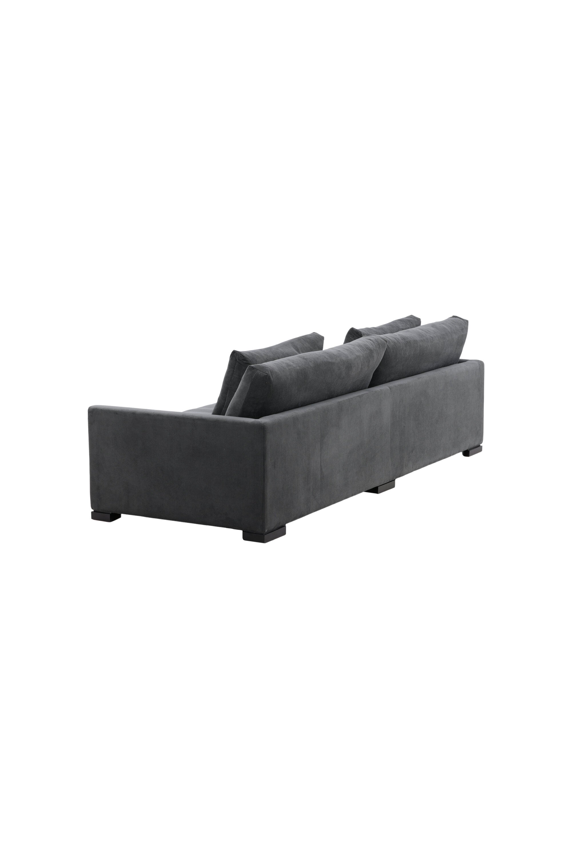 Durham Sofa in Dunkelgrau präsentiert im Onlineshop von KAQTU Design AG. 3er Sofa ist von Venture Home