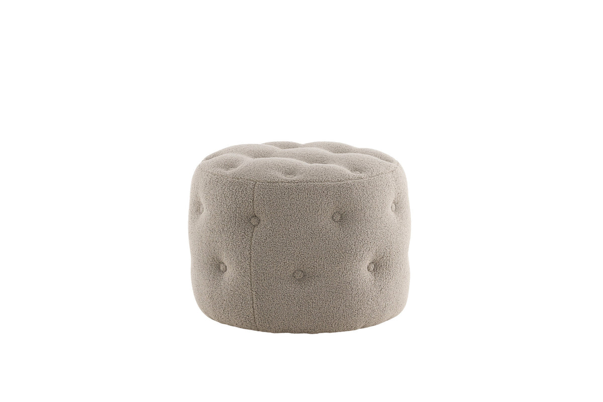 Benjamin Ottoman / Pouf in Greige präsentiert im Onlineshop von KAQTU Design AG. Pouf ist von Venture Home
