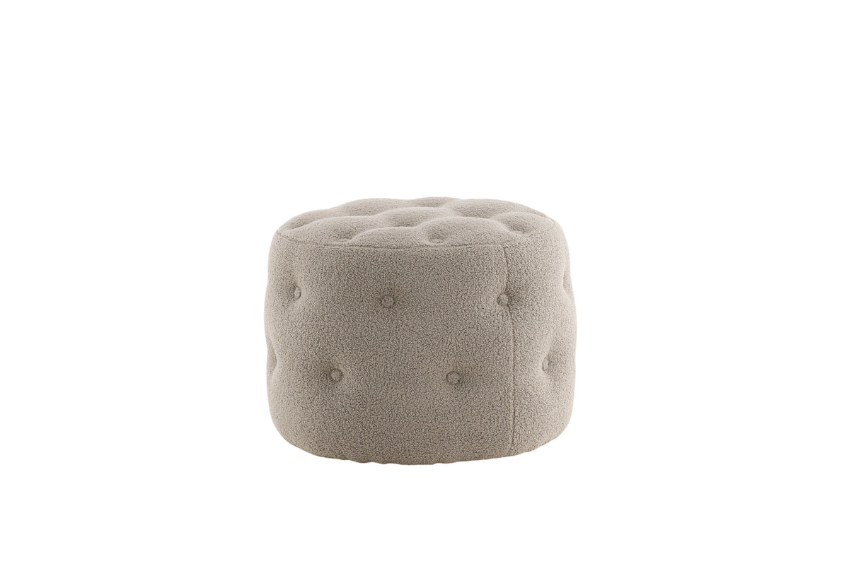 Benjamin Ottoman / Pouf in Greige präsentiert im Onlineshop von KAQTU Design AG. Pouf ist von Venture Home
