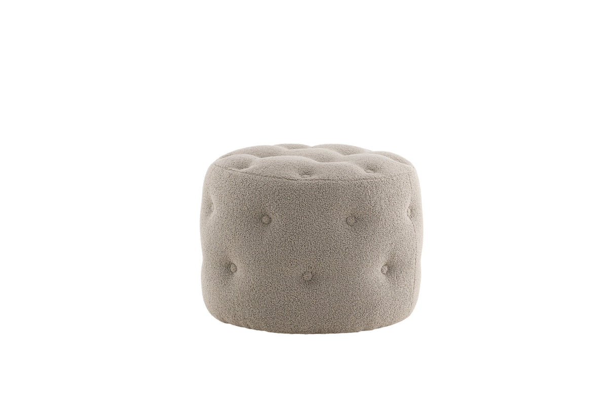 Benjamin Ottoman / Pouf in Greige präsentiert im Onlineshop von KAQTU Design AG. Pouf ist von Venture Home