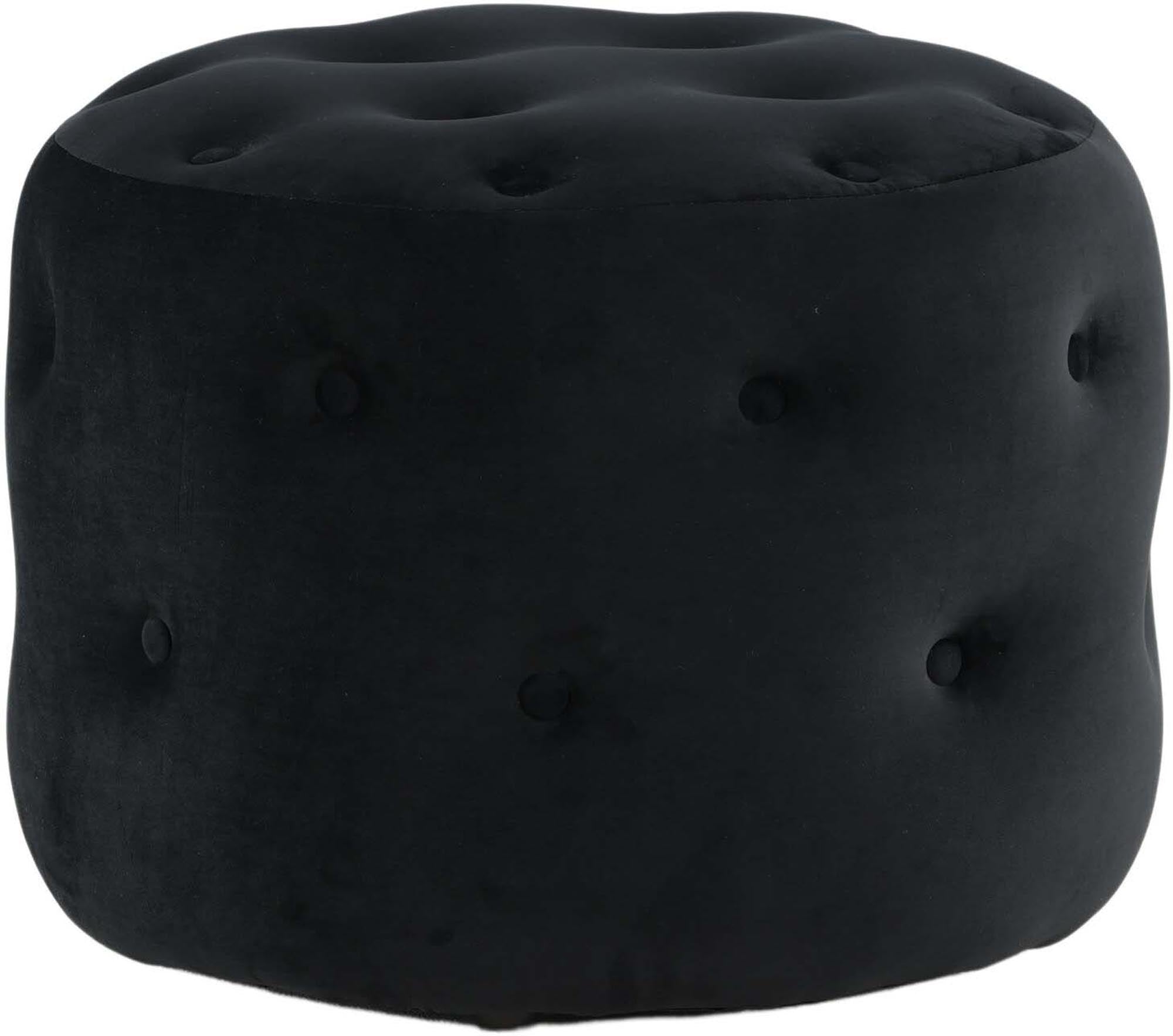 Der Benjamin Ottoman / Pouf von Venture Home ist ein elegantes Möbelstück in sanftem Beige, das Komfort und Stil vereint. Perfekt als Fußhocker oder zusätzlicher Sitzplatz.