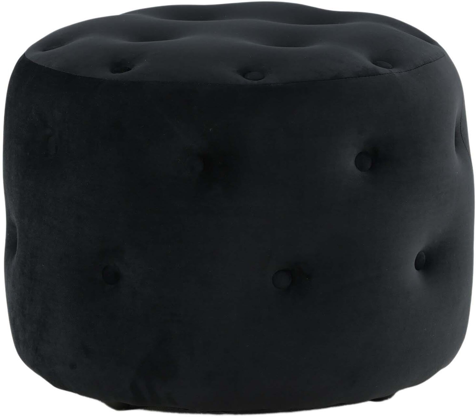 Der Benjamin Ottoman / Pouf von Venture Home kombiniert luxuriösen Teddystoff mit elegantem Design. Ideal für jeden Raum als stilvolles Accessoire.