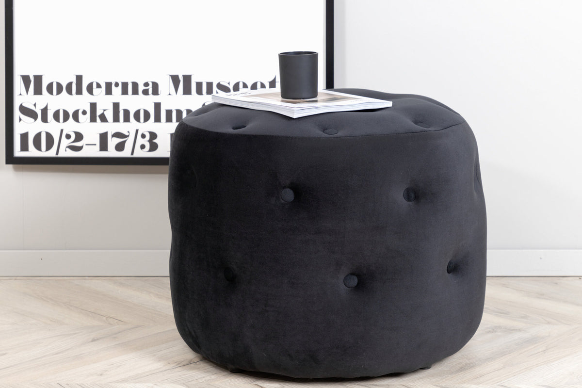 Benjamin Ottoman / Pouf in Schwarz präsentiert im Onlineshop von KAQTU Design AG. Pouf ist von Venture Home