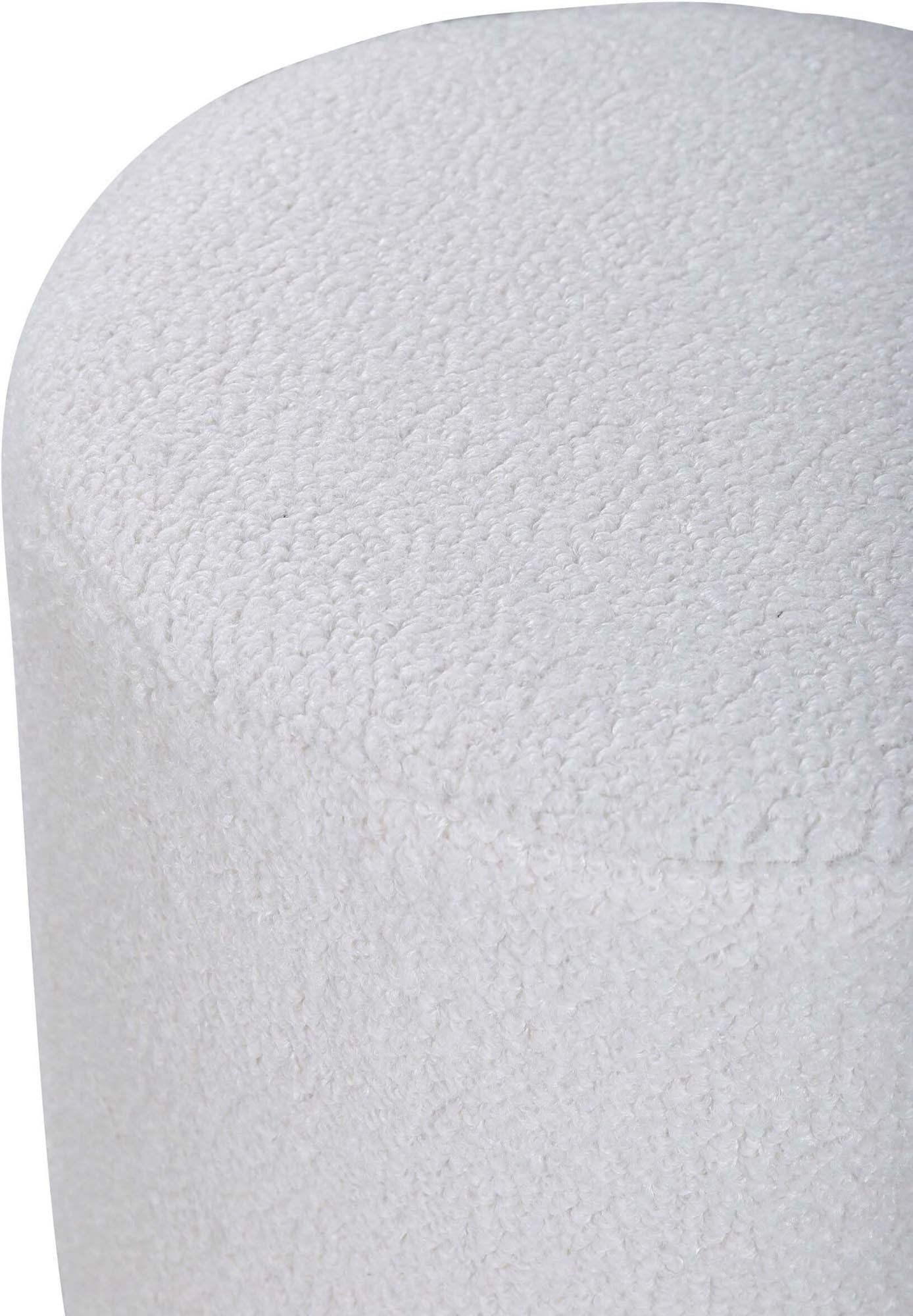 Benji Ottoman / Pouf in Weiss präsentiert im Onlineshop von KAQTU Design AG. Pouf ist von Venture Home