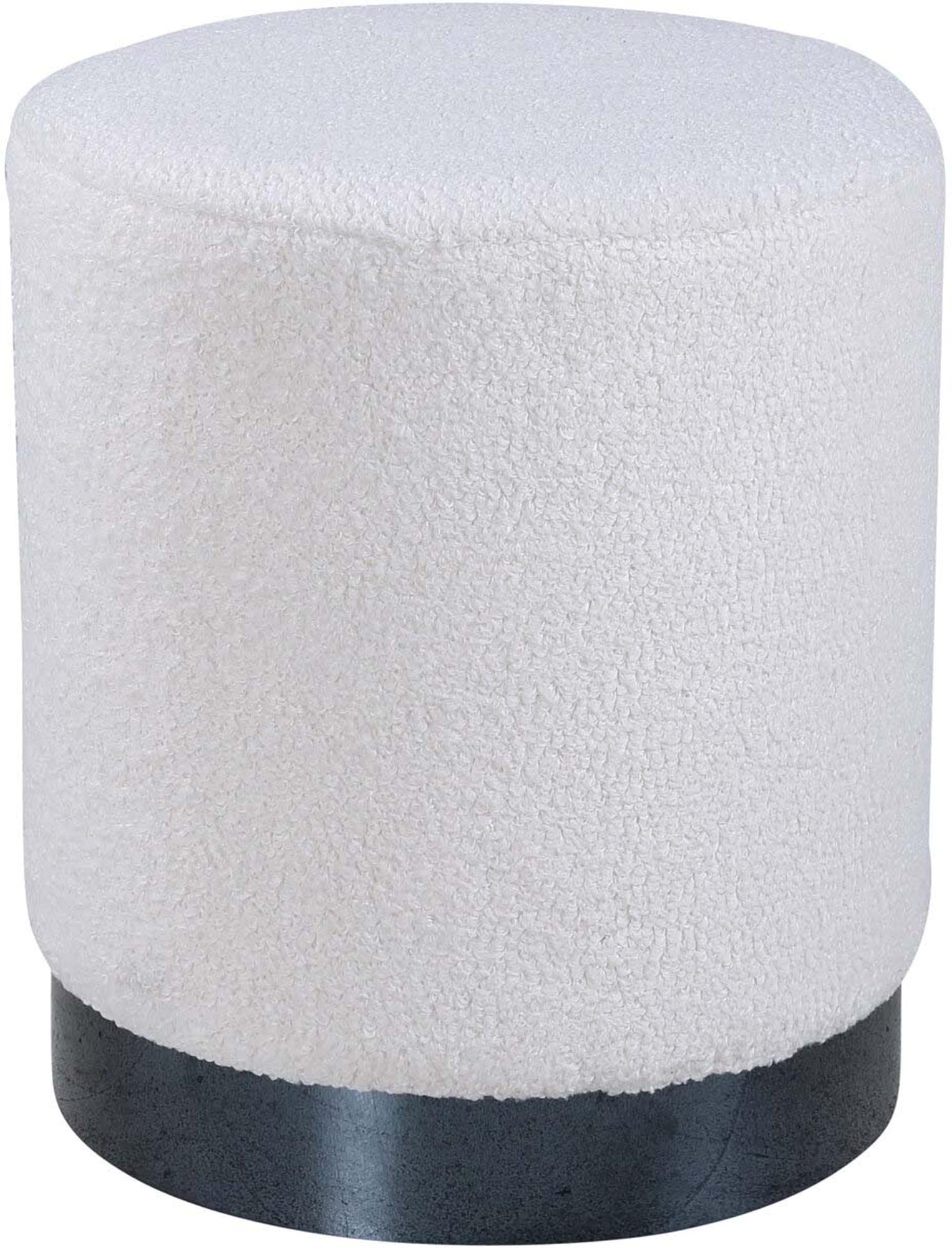 Benji Ottoman / Pouf in Weiss präsentiert im Onlineshop von KAQTU Design AG. Pouf ist von Venture Home