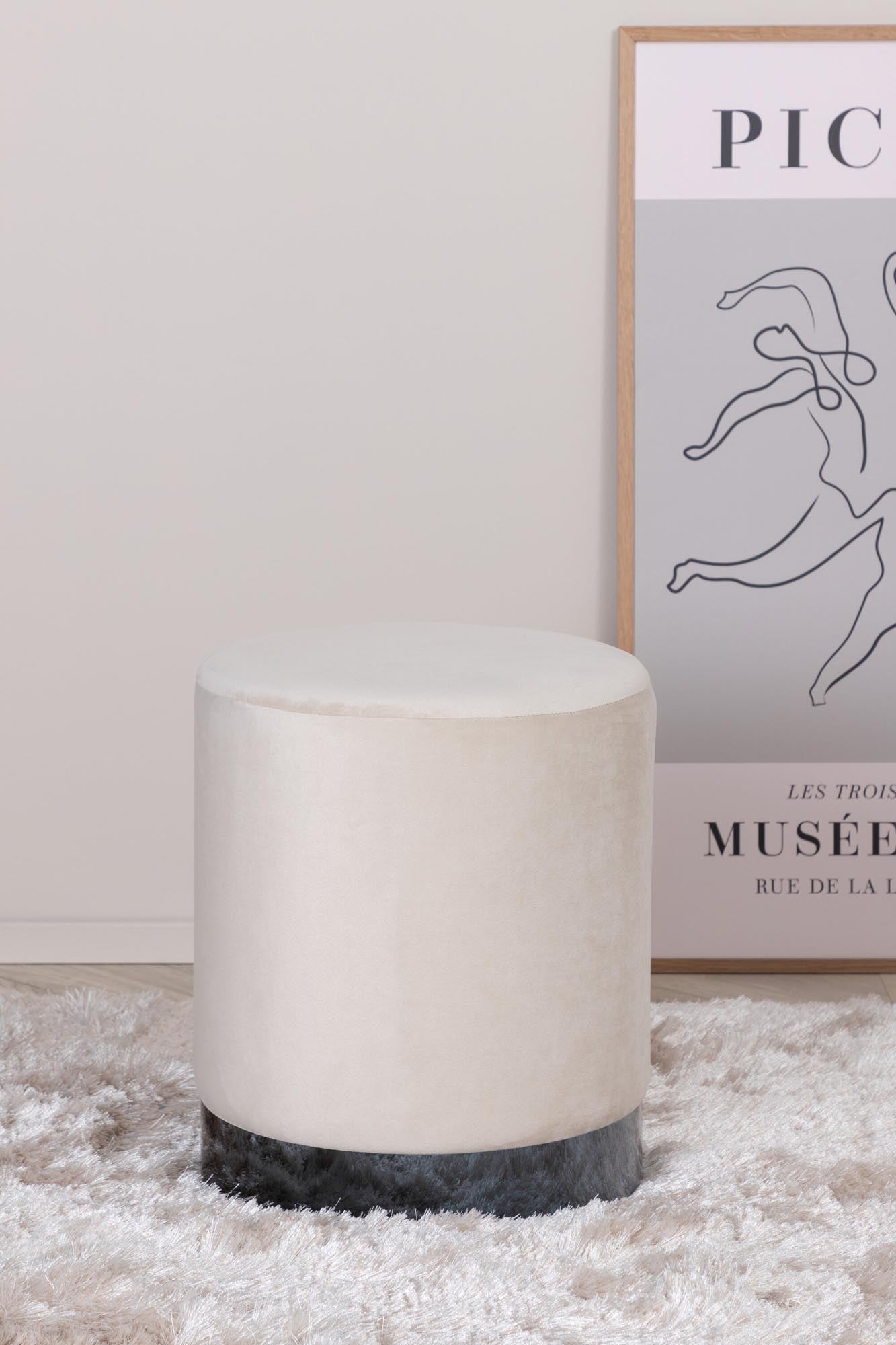 Benji Ottoman / Pouf in Beige präsentiert im Onlineshop von KAQTU Design AG. Pouf ist von Venture Home