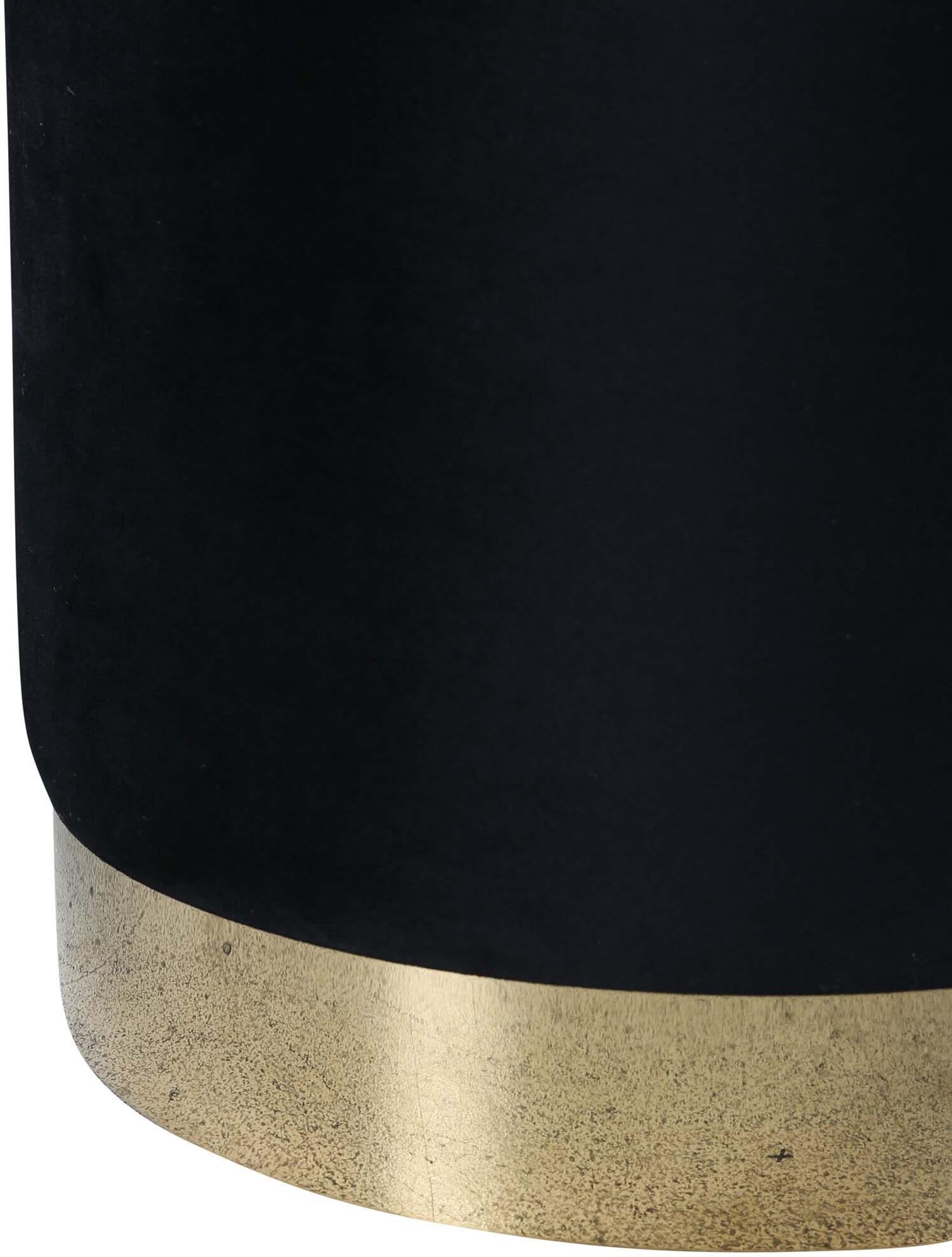 Benji Ottoman / Pouf in Schwarz präsentiert im Onlineshop von KAQTU Design AG. Pouf ist von Venture Home
