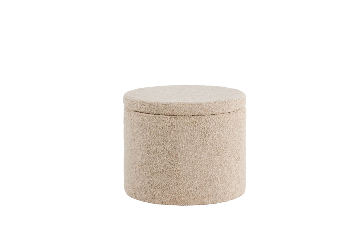 Dunken Ottoman / Pouf in Beige präsentiert im Onlineshop von KAQTU Design AG. Pouf ist von Venture Home