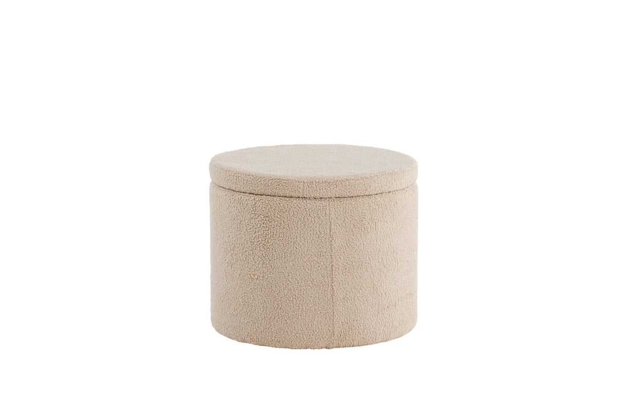 Dunken Ottoman / Pouf in Beige präsentiert im Onlineshop von KAQTU Design AG. Pouf ist von Venture Home